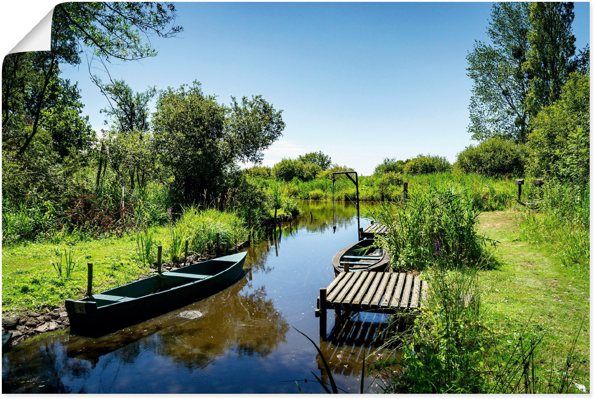 Artland Poster "Naturlandschaft am Fluss in Frankreich", Gewässer, (1 St.), günstig online kaufen