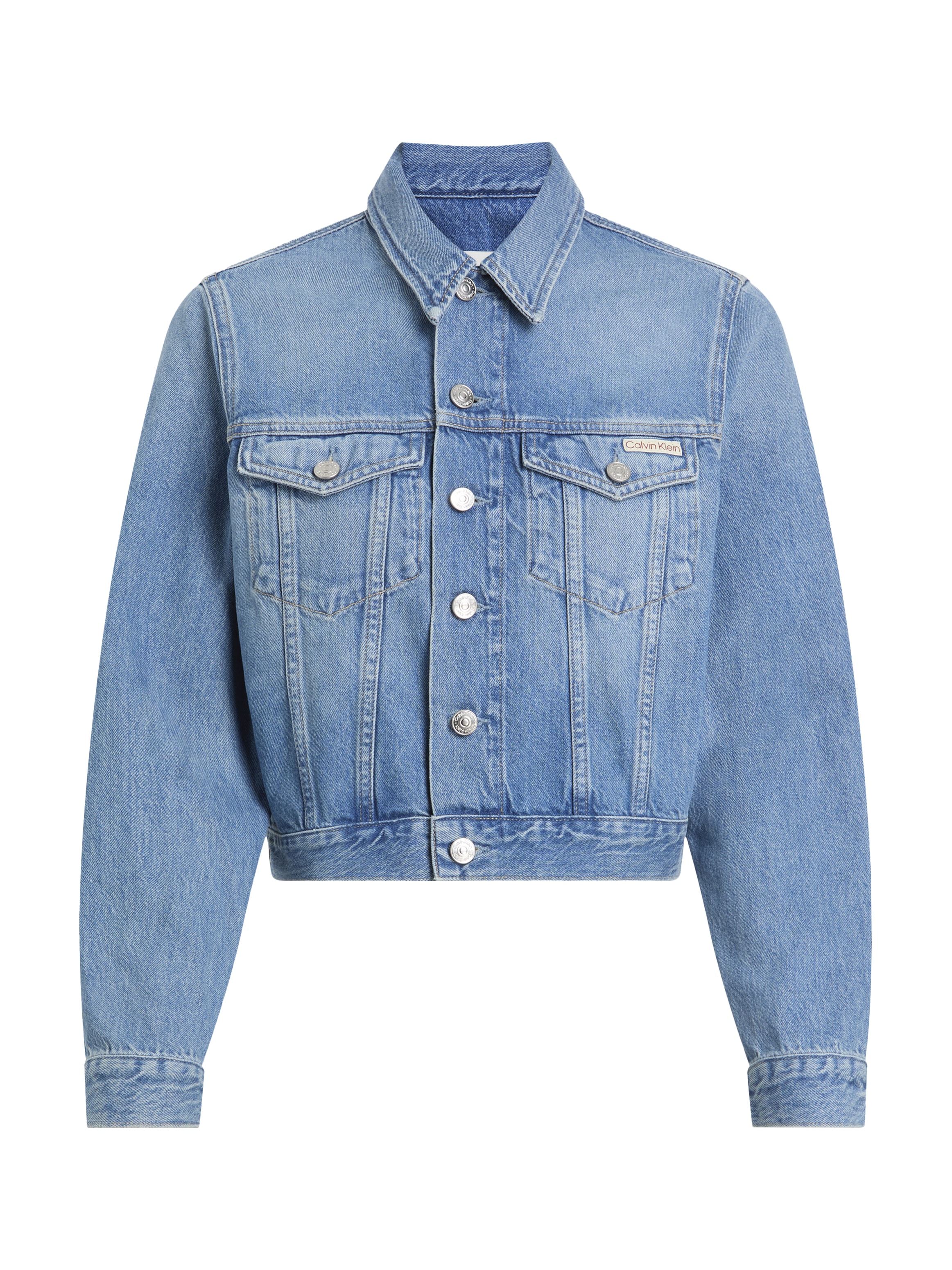 Calvin Klein Jeans Jeansjacke »CROPPED 90'S DENIM TRUCKER«, in hellblauer Waschung