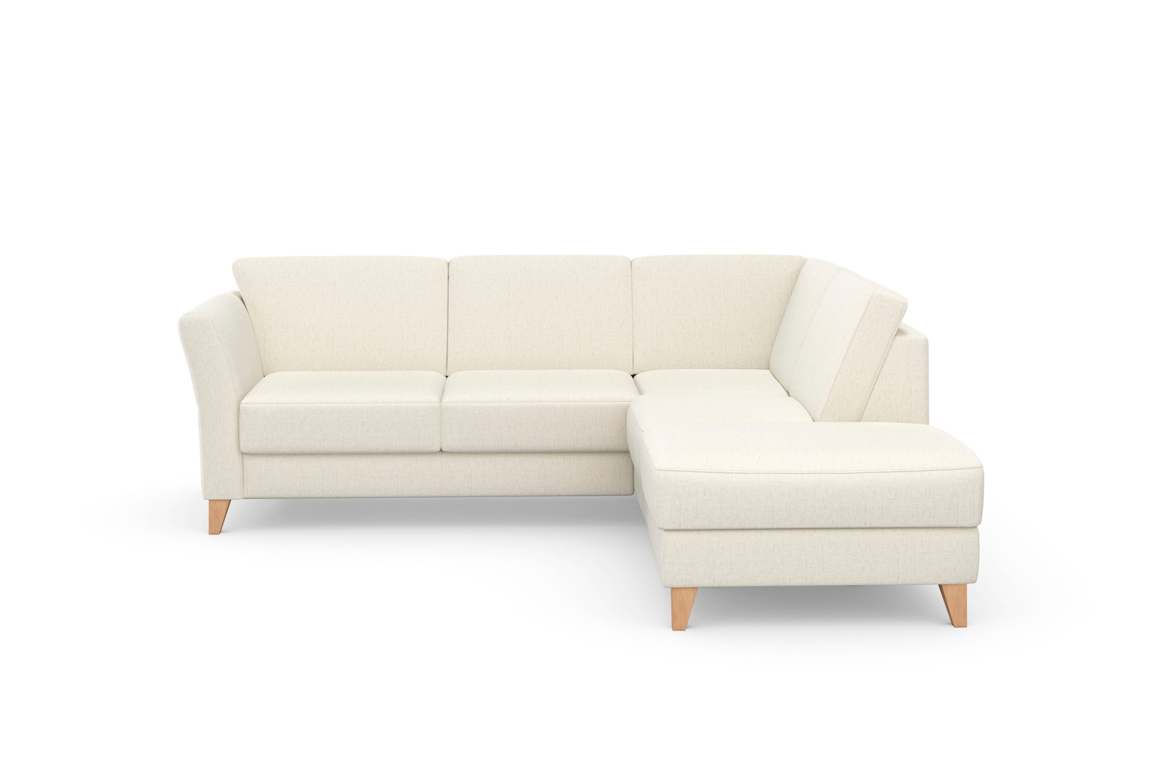 Kampinė sofa »Visby L-Form« patogi su miegojimo funkcija ir daiktadėžė frei im Raum stellbar