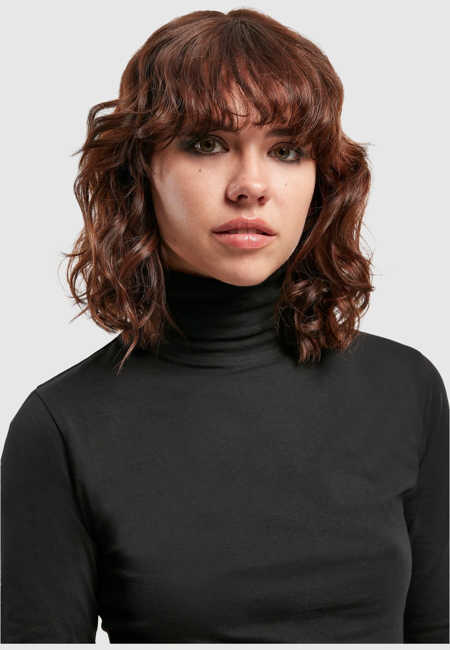 URBAN CLASSICS Longsleeve »Urban Classics Damen Ladies Basic Turtleneck L/S«, (1 tlg.)