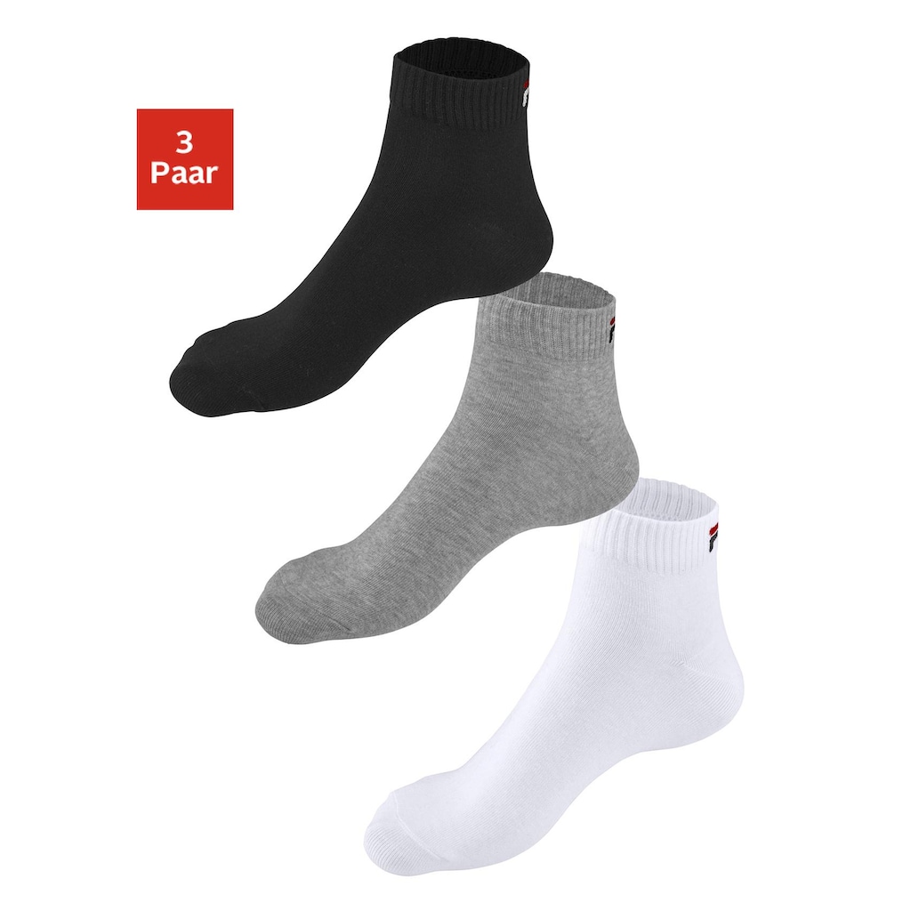 Fila Kurzsocken, (3 Paar)