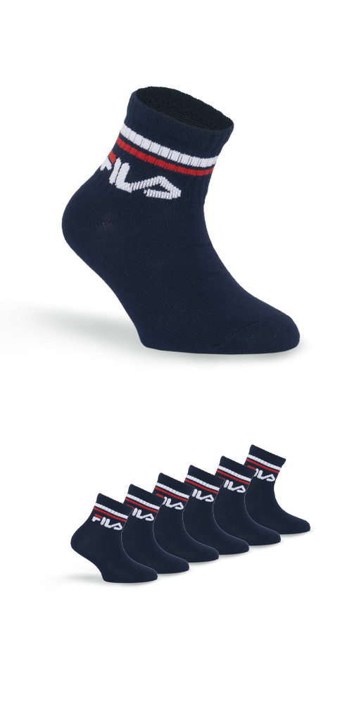 Fila Kurzsocken "JUNIOR UNISEX QUARTER PLAIN SOCKS" 6 Stk. tlg. mit eingest günstig online kaufen