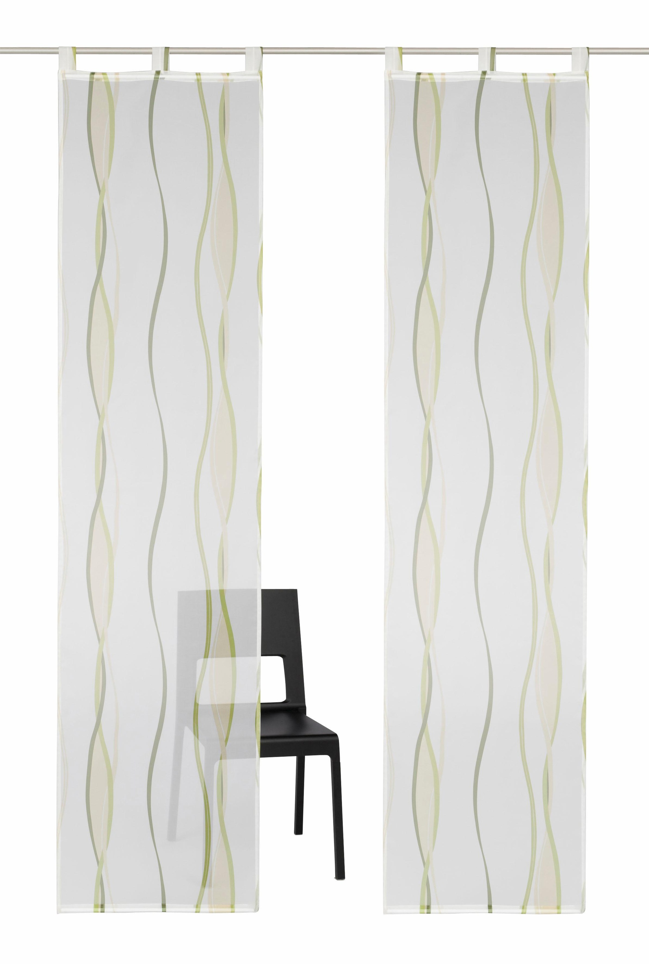 my home Schiebegardine "Dimona" Schlaufen 2 Stk. tlg. 2er-Set, Fertiggardin günstig online kaufen