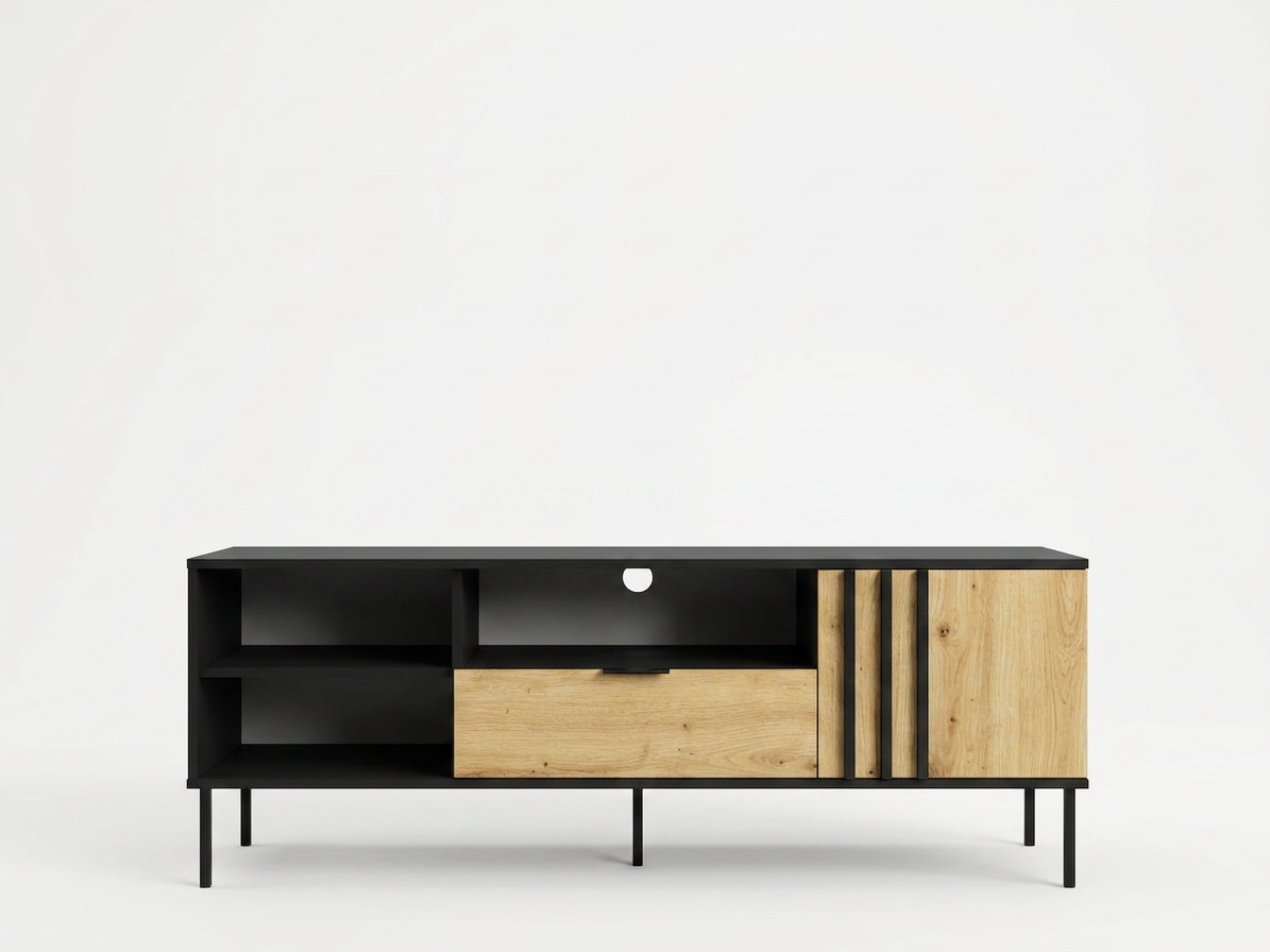   Lowboard »AELLOR TV-Schrank mit viel Stauraum, modernes Design« TV-Kommode mit Schublade, einem geschlossenen und 2 offenen Fächern