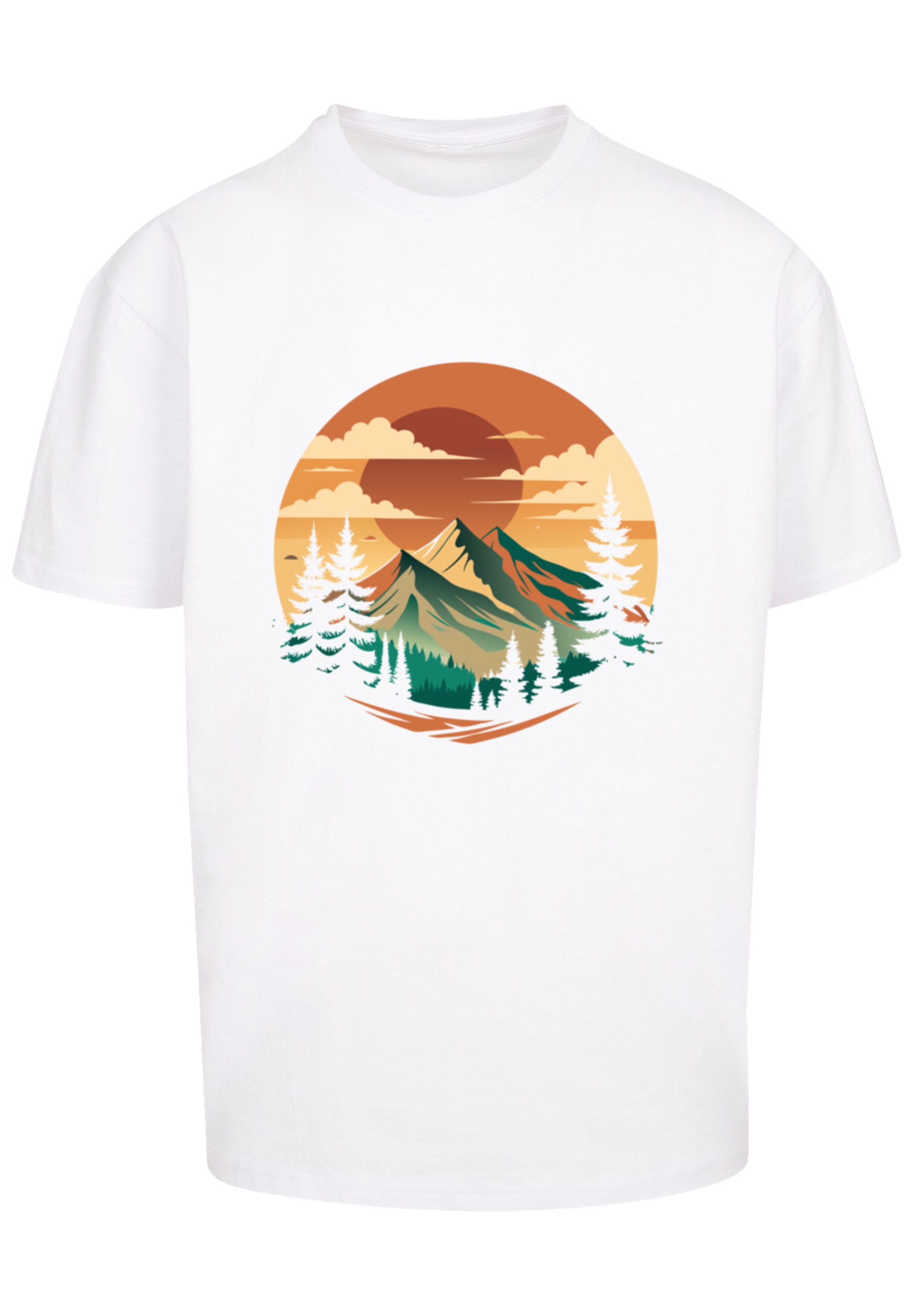 F4NT4STIC T-Shirt »Sonnenuntergang Berglandschaft«, Premium Qualität