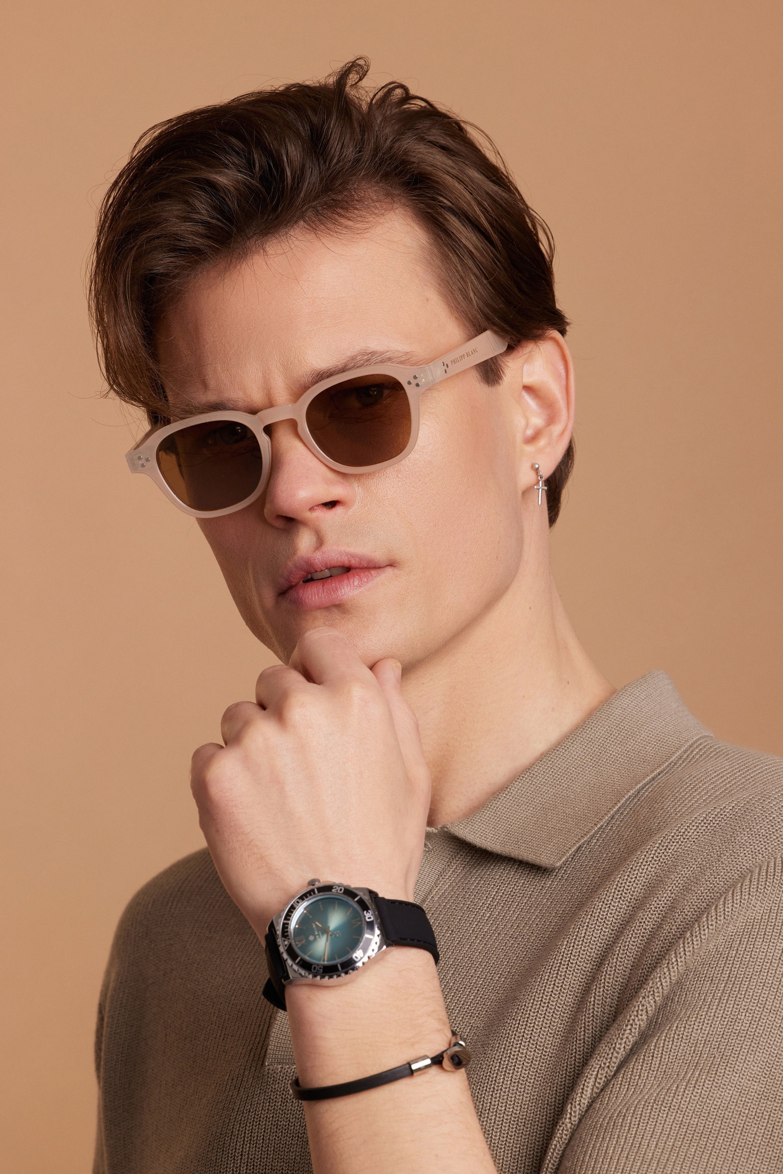 PHILIPP BLANC Sonnenbrille »PA13-03« Glass 0.74MM Polarized Lens UV400，CAT3.0