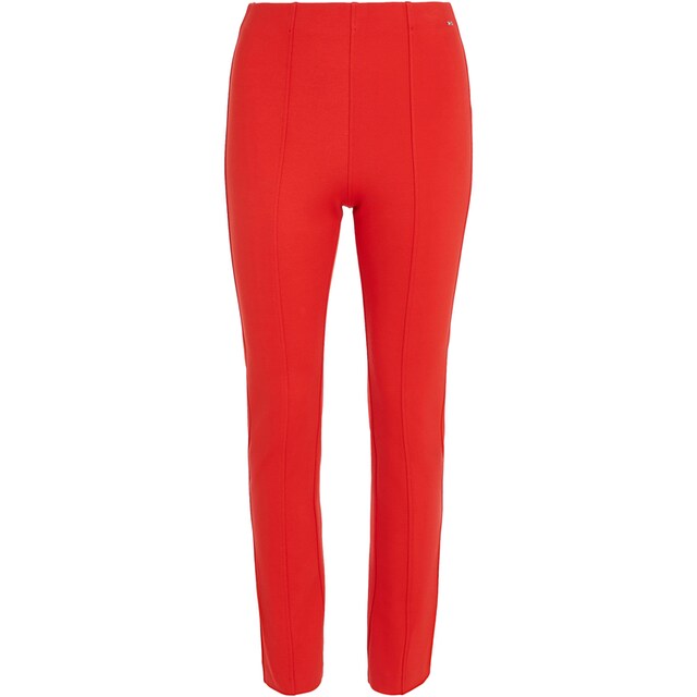 Tommy Hilfiger Strickhose »SLIM ELEVATED KNITTED PANT«, mit Metall- Markenlabel für bestellen | BAUR