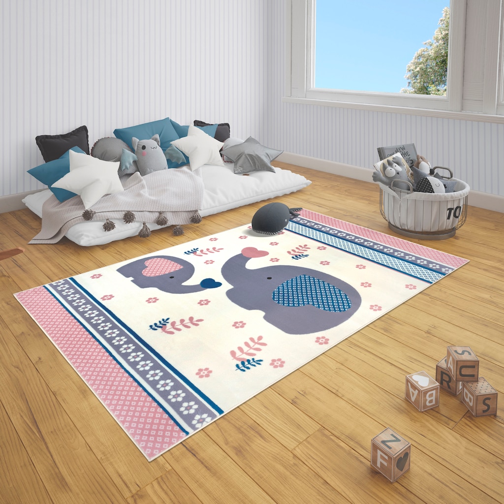 HANSE Home Kinderteppich »Happy Elefant«, rechteckig