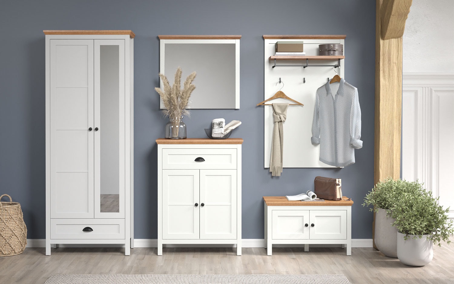 Home affaire Garderoben-Set "Vienna", (5 St.), Komplettset bestehend aus: S günstig online kaufen