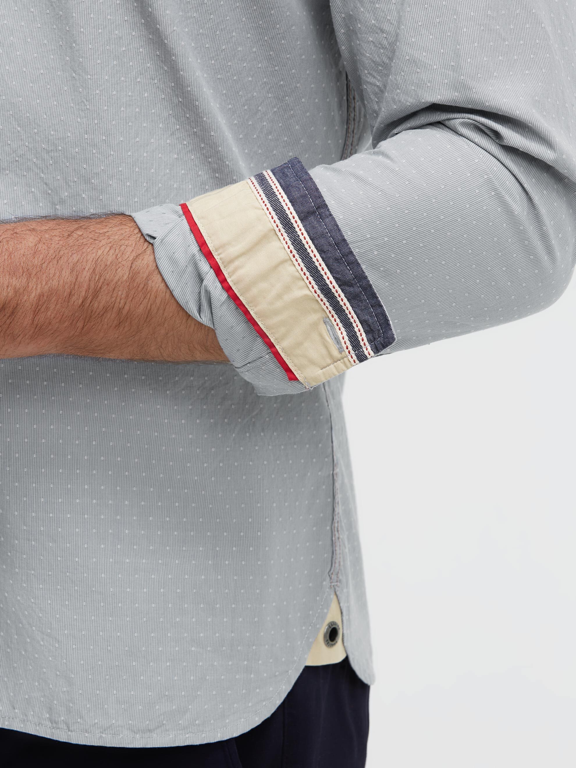 Gaastra Langarmhemd mit Webstruktur