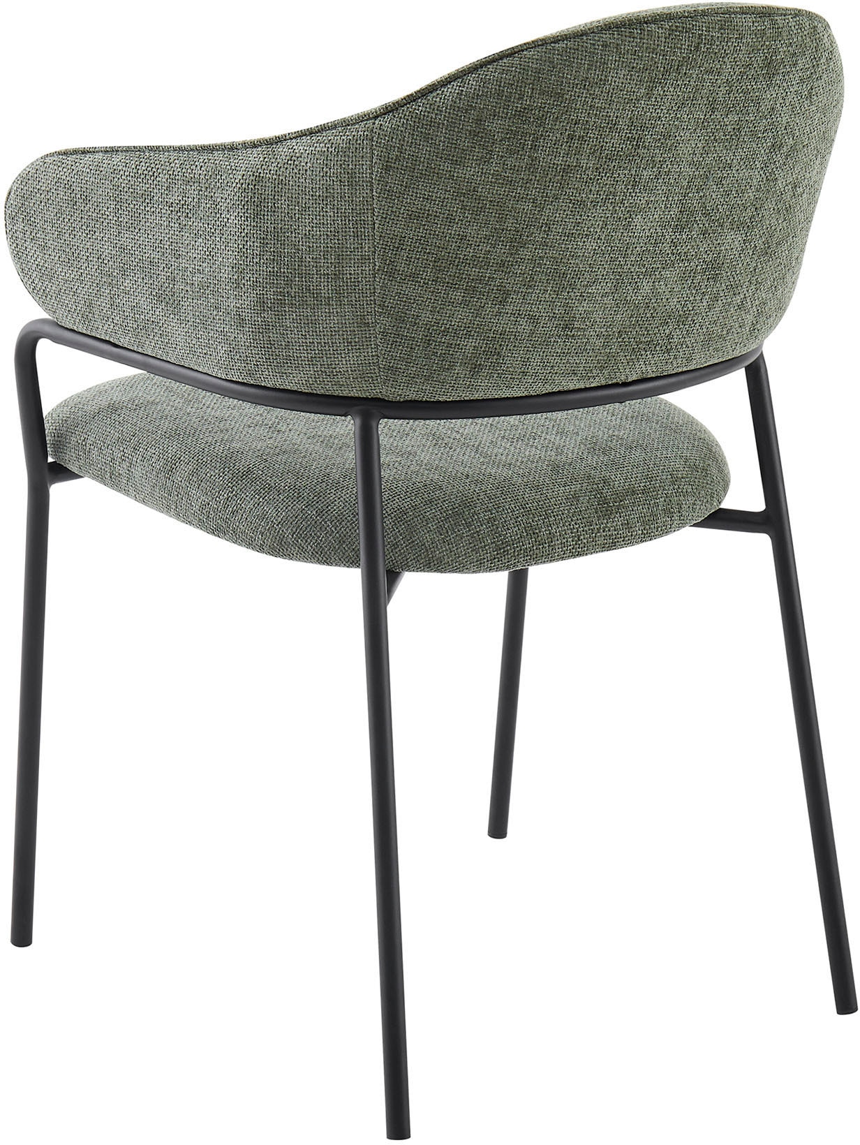 byLIVING Esszimmerstuhl »Curve«, (Set), 2 St., Webstoff, moderner Stoff Stuhl mit gemütlichem Sitzkomfort, verschiedene Farben.