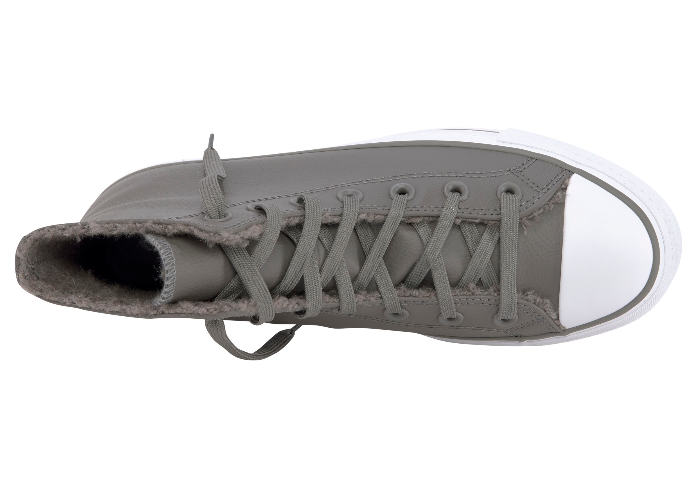 Sneaker CONVERSE "CHUCK TAYLOR ALL STAR LIFT PLATFORM", Damen, Gr. 37, weiß (stone, weiß), Synthetik, Schuhe Sneaker, gefüttert 3