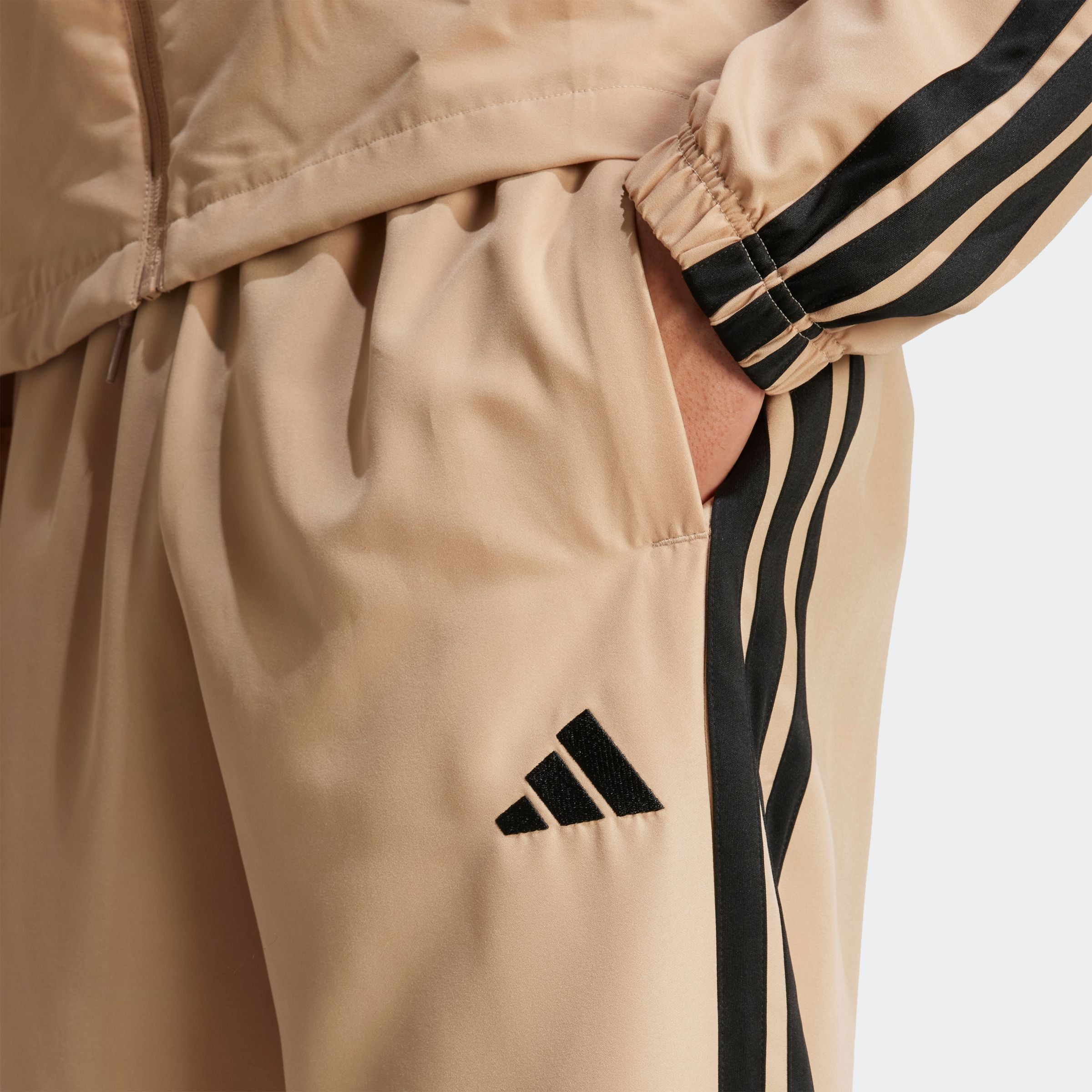 adidas Sportswear Trainingsanzug »M 3S WV TT TS« 2 Stk. drei Streifen Woven Tracksuit