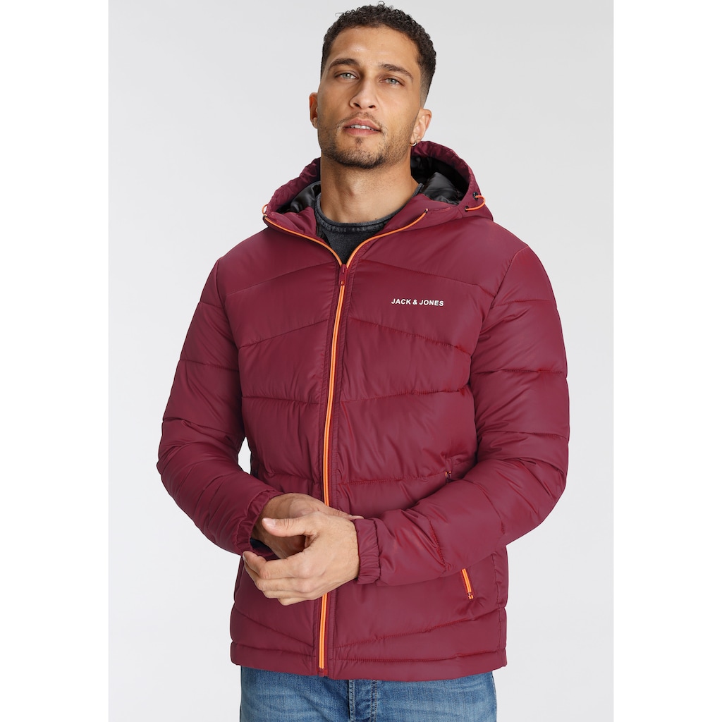 Jack & Jones Steppjacke »JJ JJGLOBUS LIGHT PUFFER«, mit Kapuze