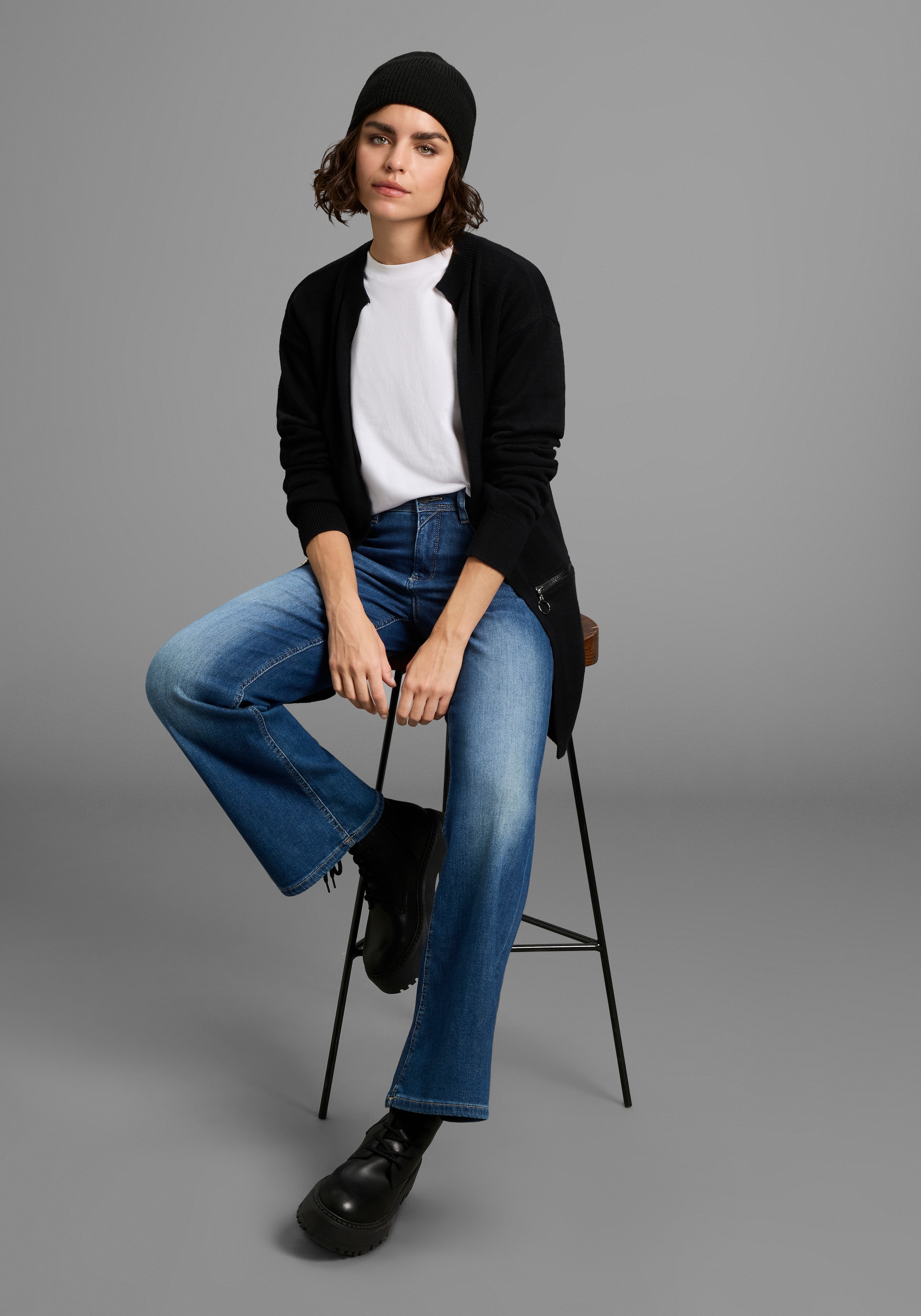 Laura Scott Strickjacke, mit Zippertaschen - NEUE KOLLEKTION