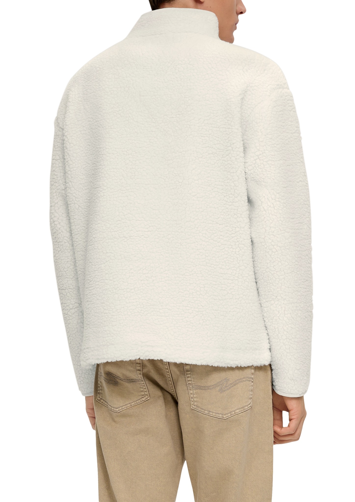 QS Sweatshirt, mit Label-Patch