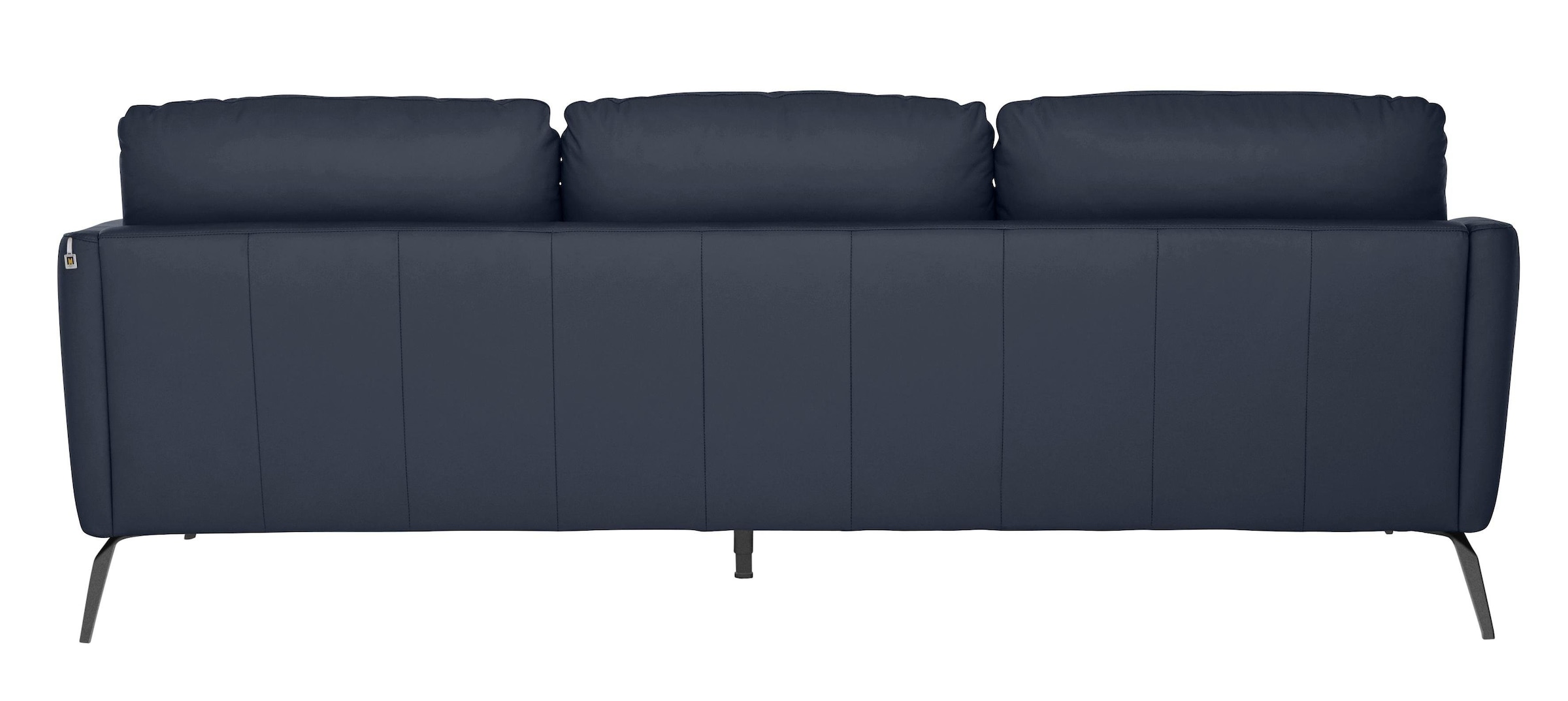 W.SCHILLIG Big-Sofa »softy«, mit dekorativer Heftung im Sitz, Füße schwarz pulverbeschichtet