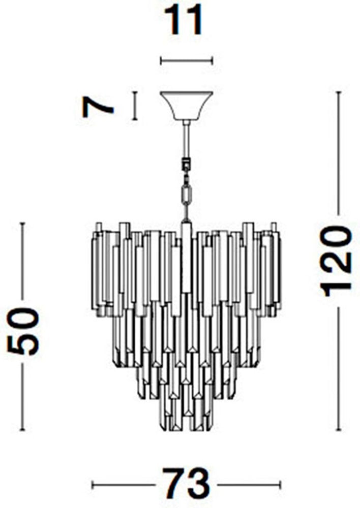 Nova Luce Hängeleuchten »GRANE« E14 1 Stk. Ohne Beleuchtung