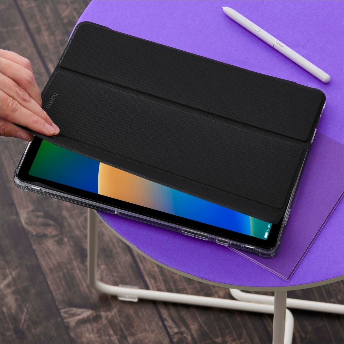 Hama Tablet-Hülle »Tablet-Hülle für Galaxy Tab A11+/A9+ 11", stoßfest, transparent« Samsung Galaxy Tab A11+ | Samsung Galaxy Tab A9+ D3O®-Schutz, kratzfest, Stiftfach, Kameraschutz, Standfunktion