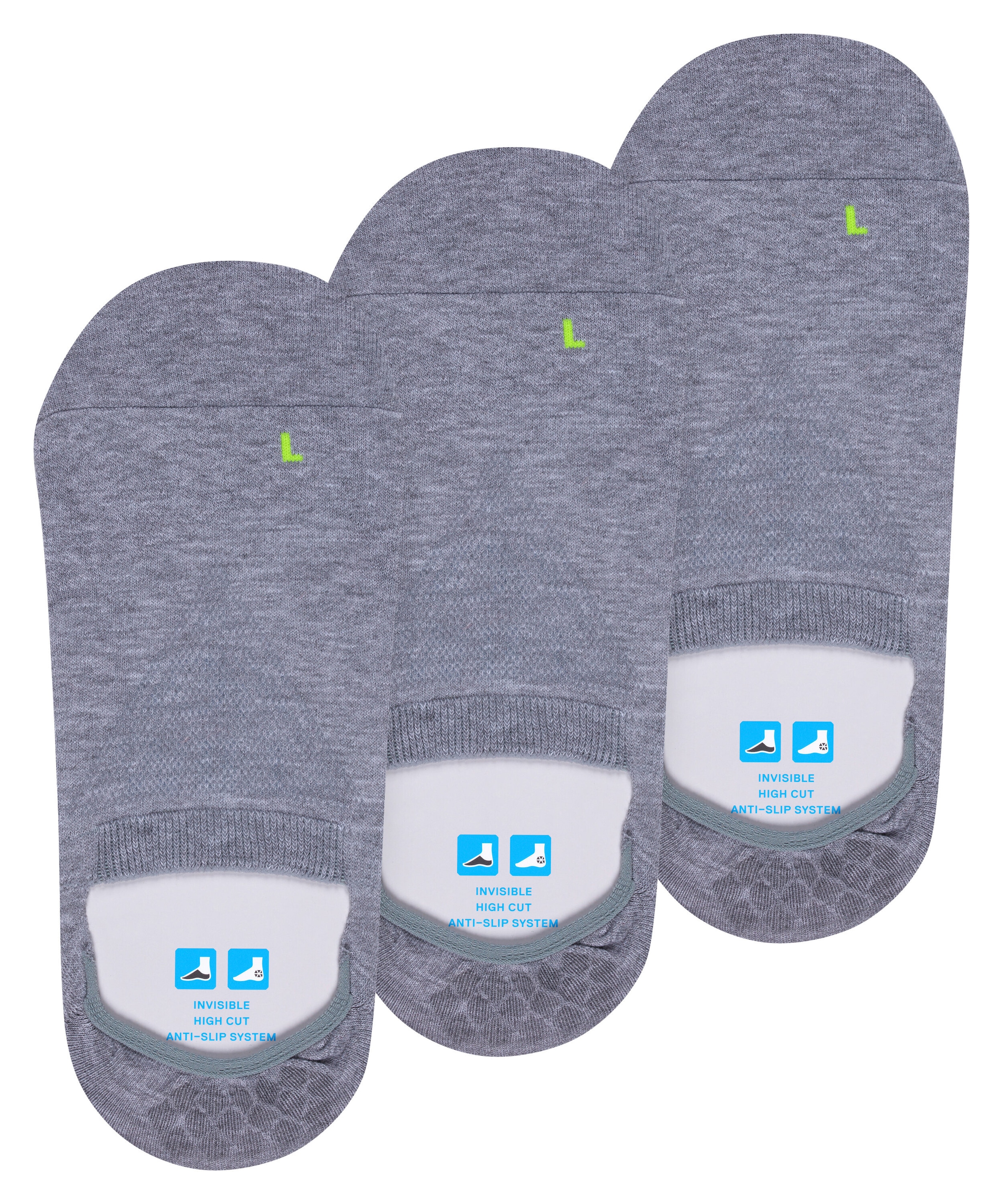 FALKE Füßlinge »Cool Kick« 3 Paar,  für Kinder, mit High-Cut-Ausschnitt, aus Funktionsmaterial, 3er-Pack