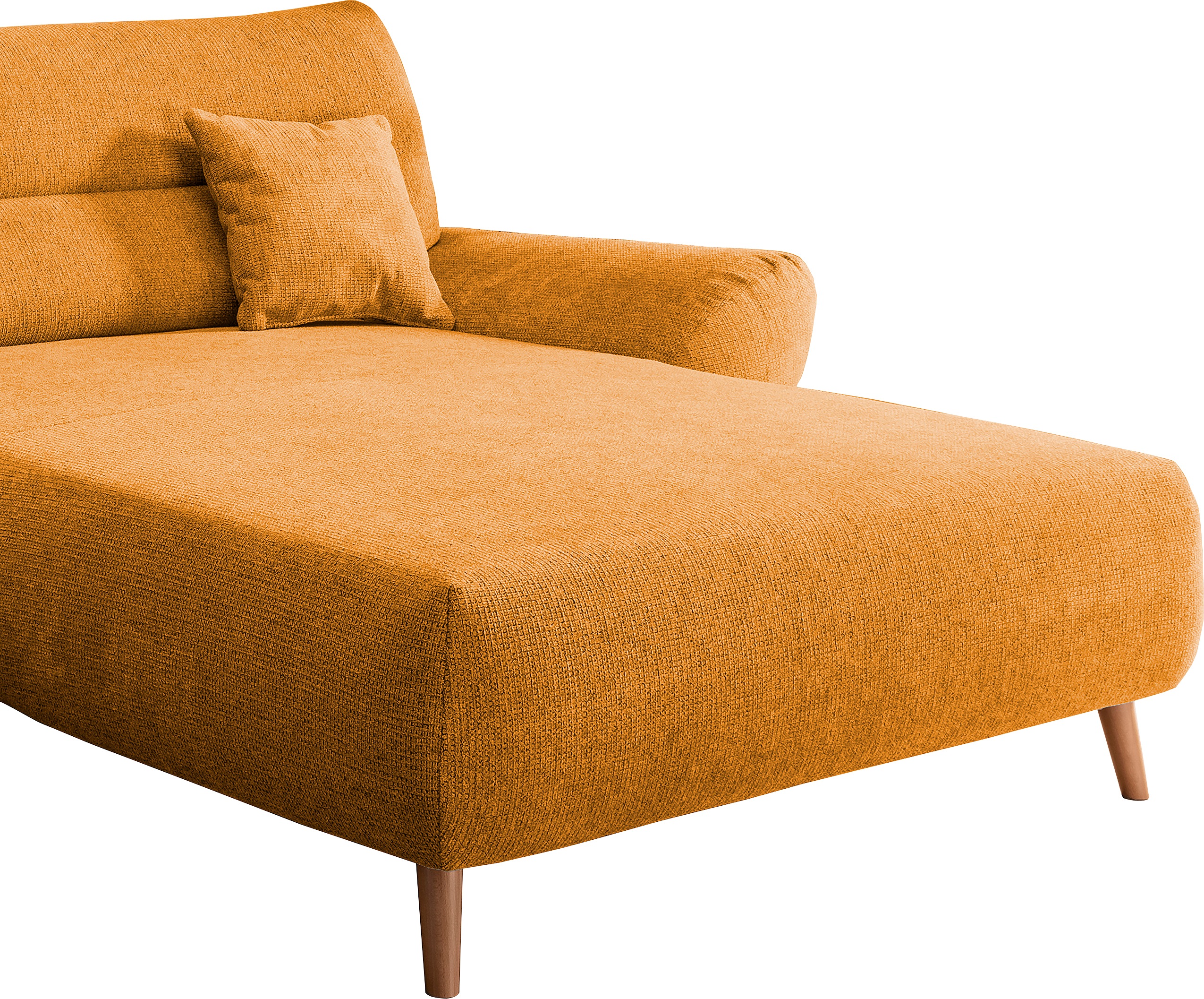 Thumbnail - Home affaire Ecksofa "Drago, elegant und zeitlos, komfortabel, Holzfuß, L-Form" frei im Raum stellbar, inkl. 2 Zierkisse...