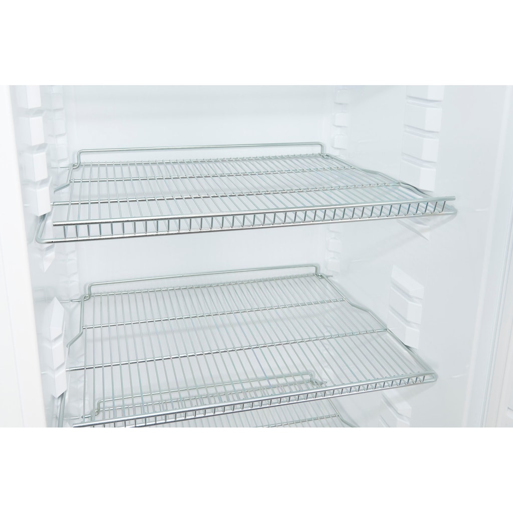 exquisit Getränkekühlschrank »GKS31-V-H-280F weiss«, GKS31-V-H-280F weiss, 163 cm hoch, 60 cm breit