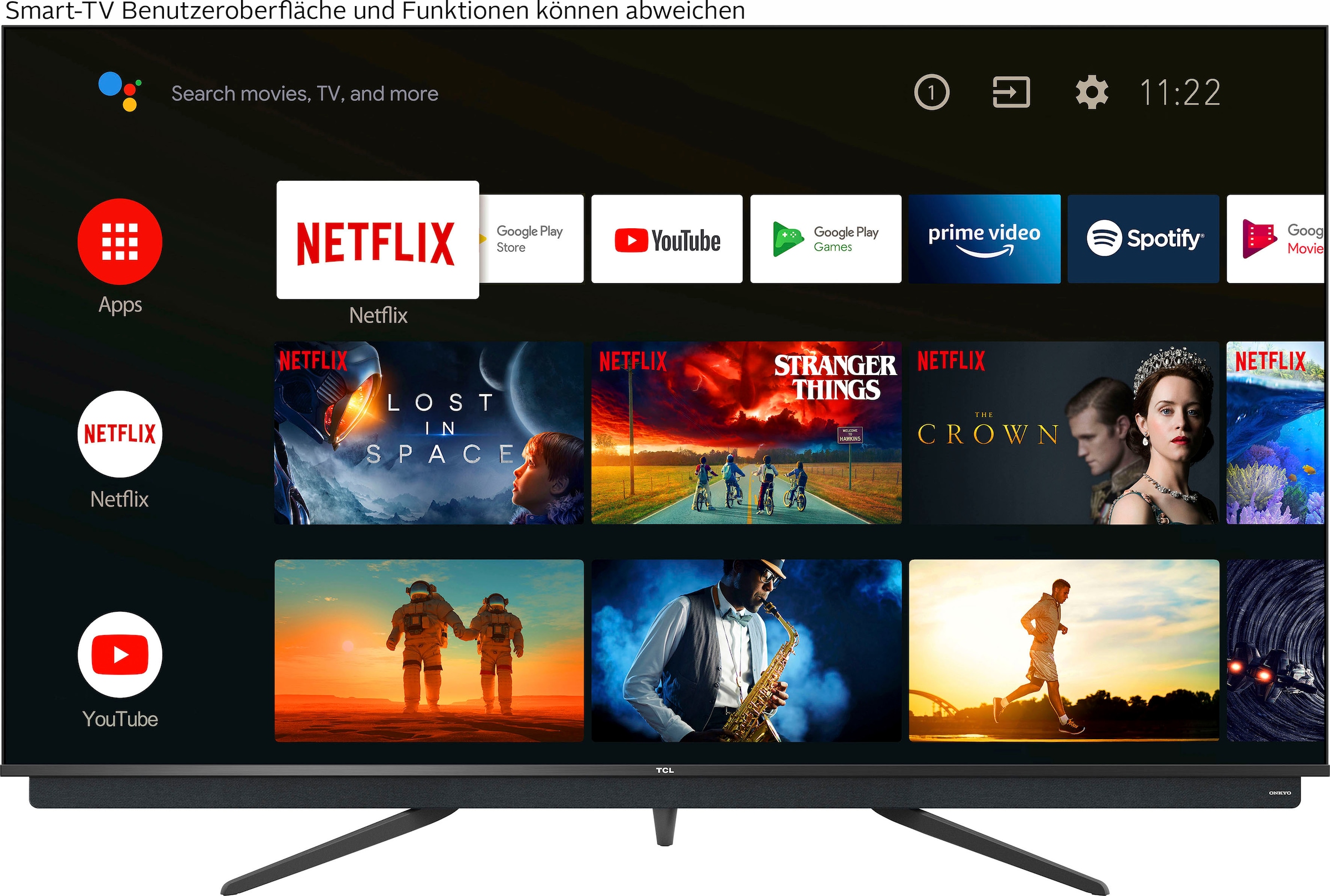 TCL QLEDFernseher, 189 cm/75 Zoll, 4K Ultra HD, SmartTV, integrierter