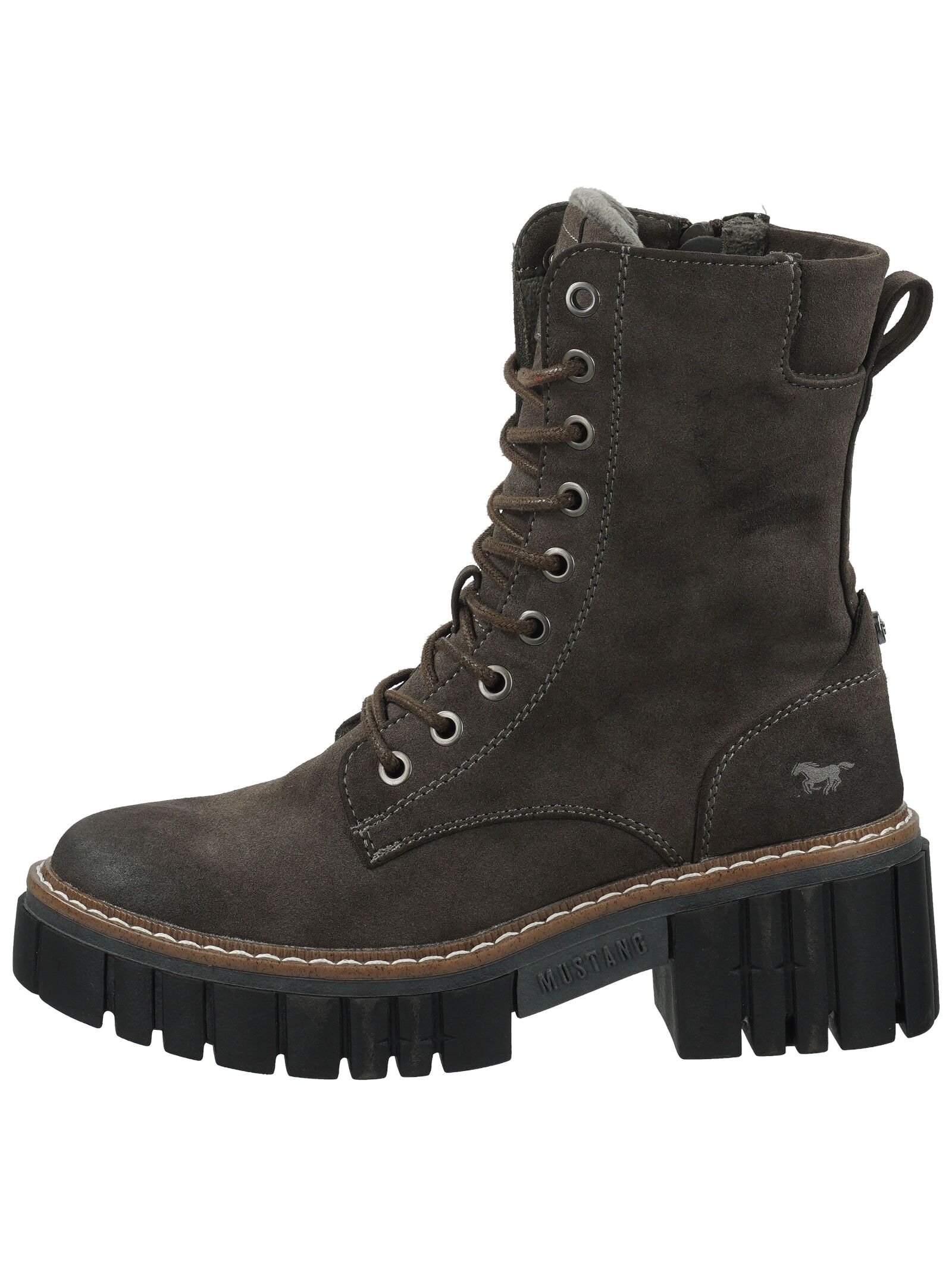 Mustang Shoes Schnürstiefelette »Mustang Shoes Stiefelette Lederimitat«