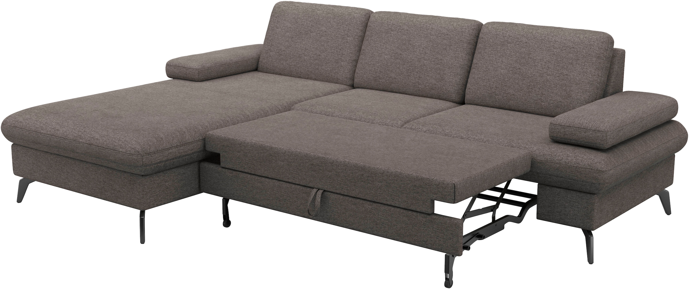 sit&more Ecksofa »Morris Jubi L-Form«, inkl. Armteilfunktion und 1 Zierkissen, wahlweise mit Bettfunktion