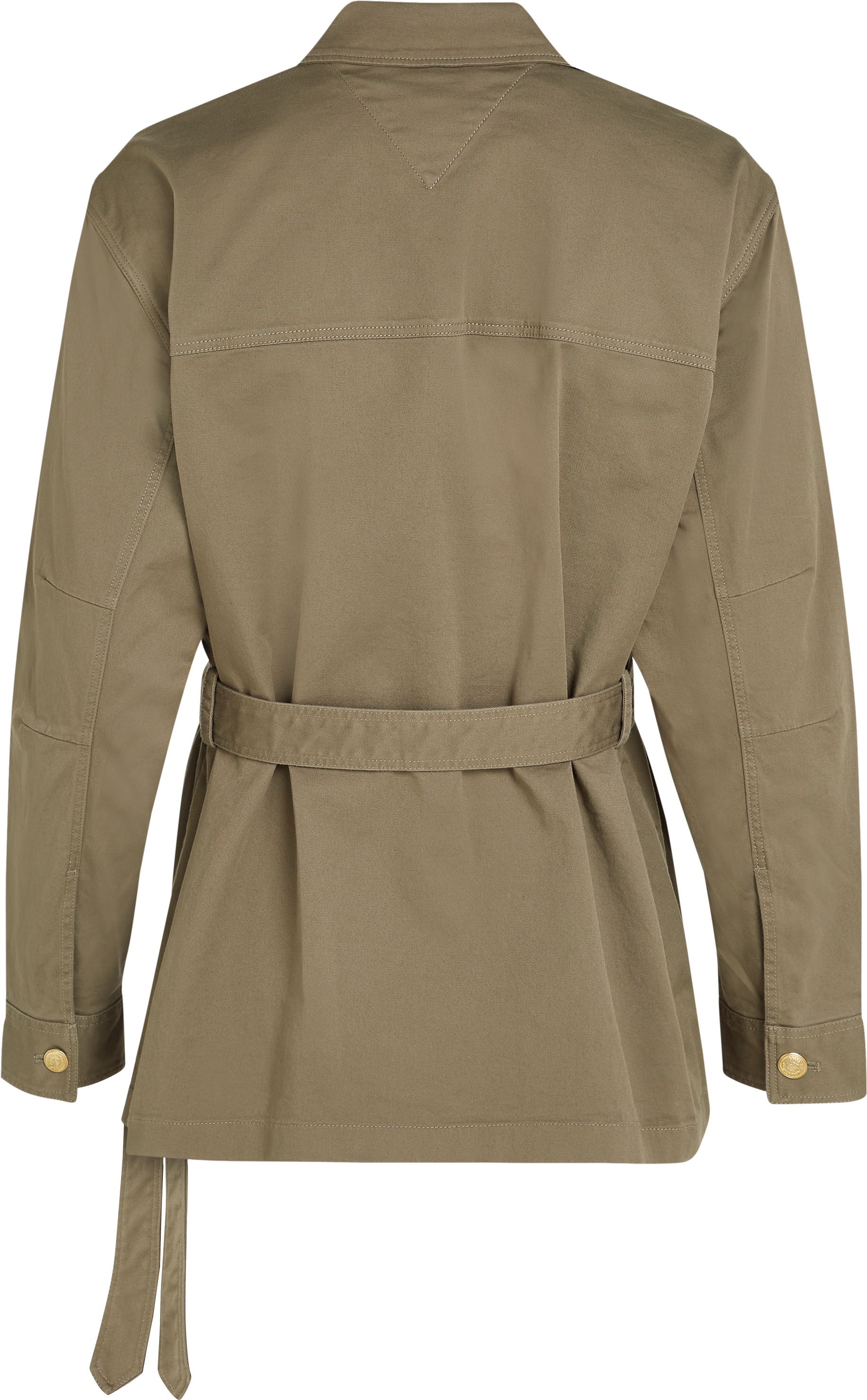 Tommy Hilfiger Outdoorjacke »GOLD BUTTON UTILITY JACKET«, mit goldfarbenem Knopf