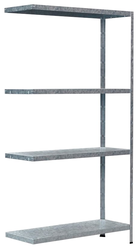 SCHULTE Regalwelt Anbauregal »Steck-Anbauregal«, Metall verzinkt, 1500x800x300 mm, 4 Böden