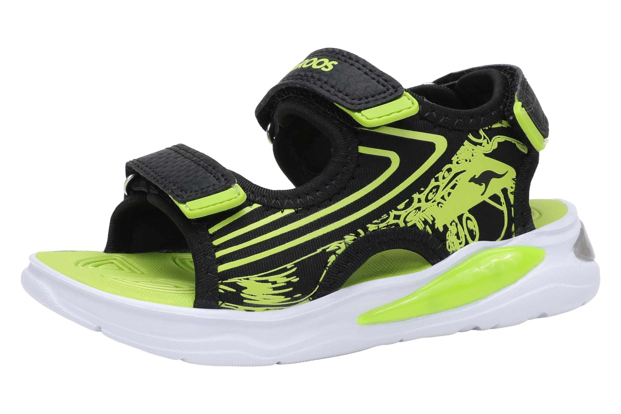 KangaROOS Sandale "K-SLS GOBLIN" für Alltag, mit Blinkfunktion, mit Klettverschluss