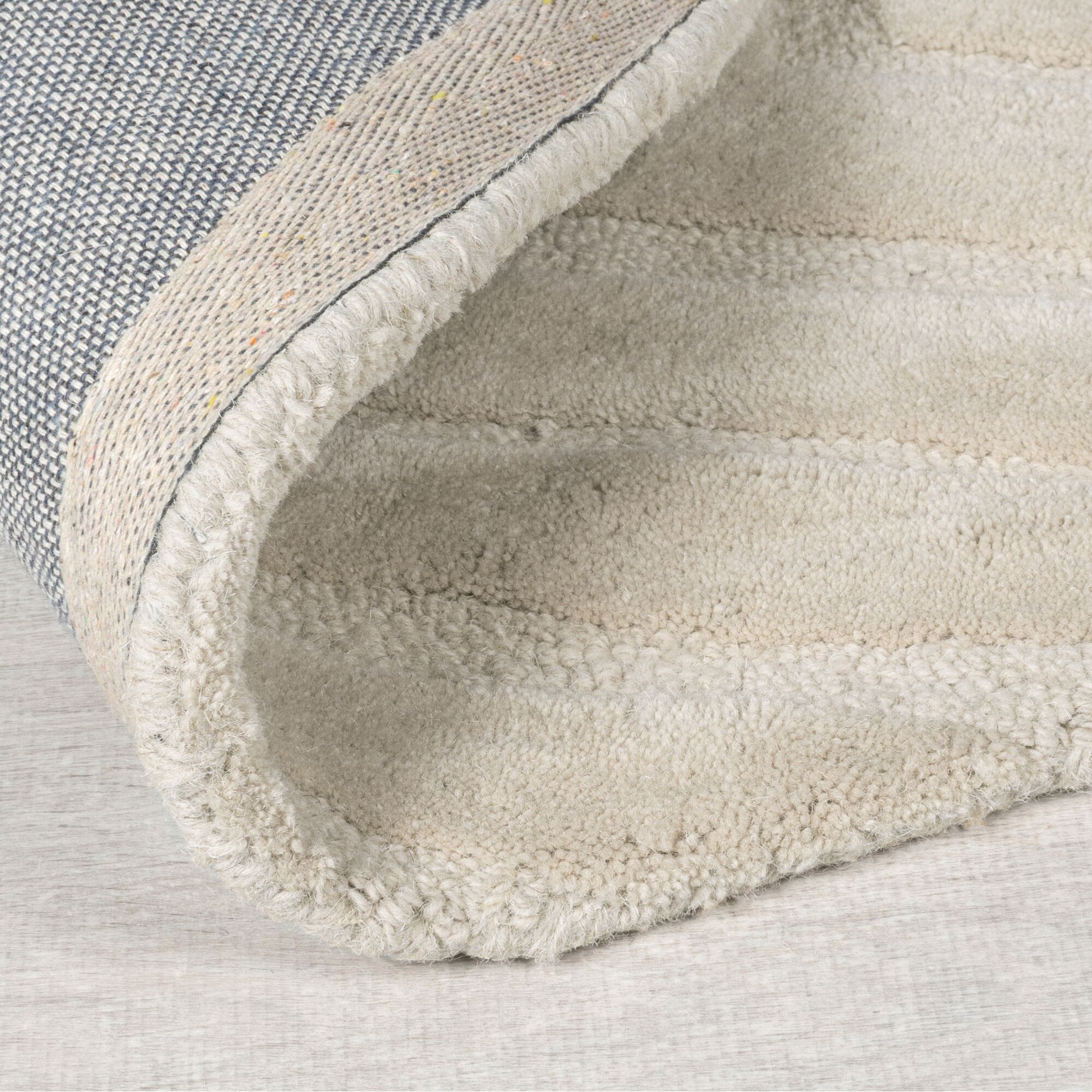 FLAIR RUGS Wollteppich »Mesmerise«, rechteckig, 14 mm Höhe, Wollteppich mit Hoch-Tief Effekt