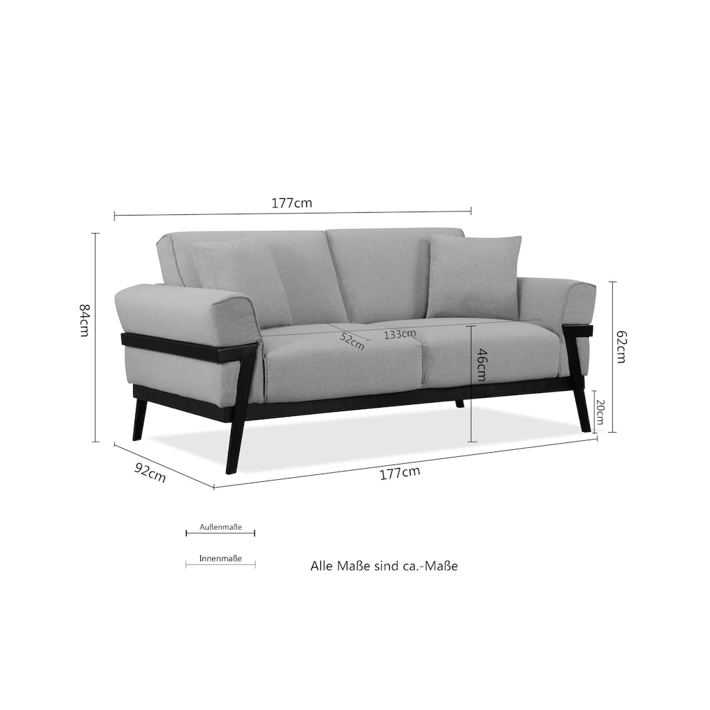 Guido Maria Kretschmer Home&Living 2-Sitzer »Rasmuss«