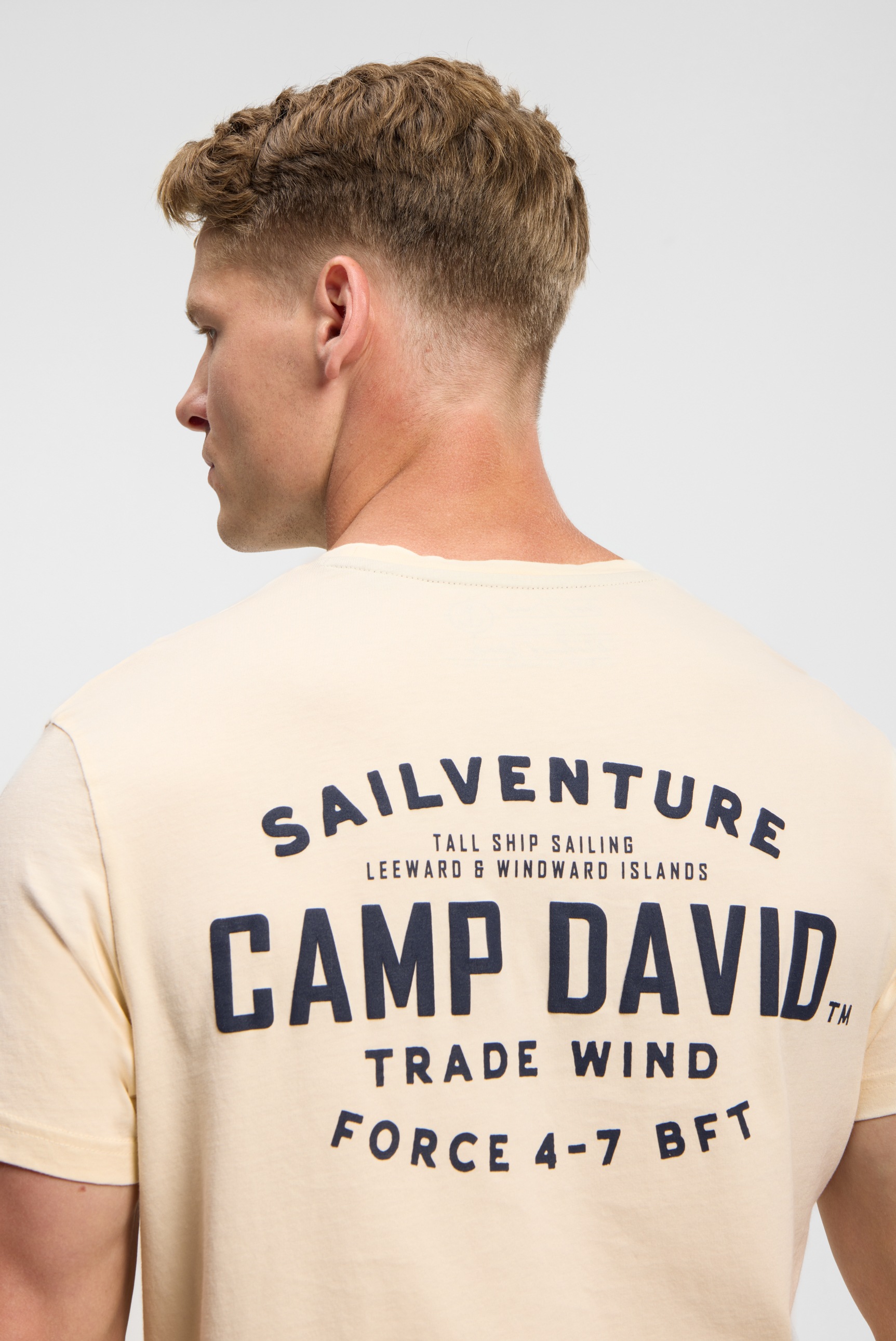 CAMP DAVID Rundhalsshirt aus Baumwolle