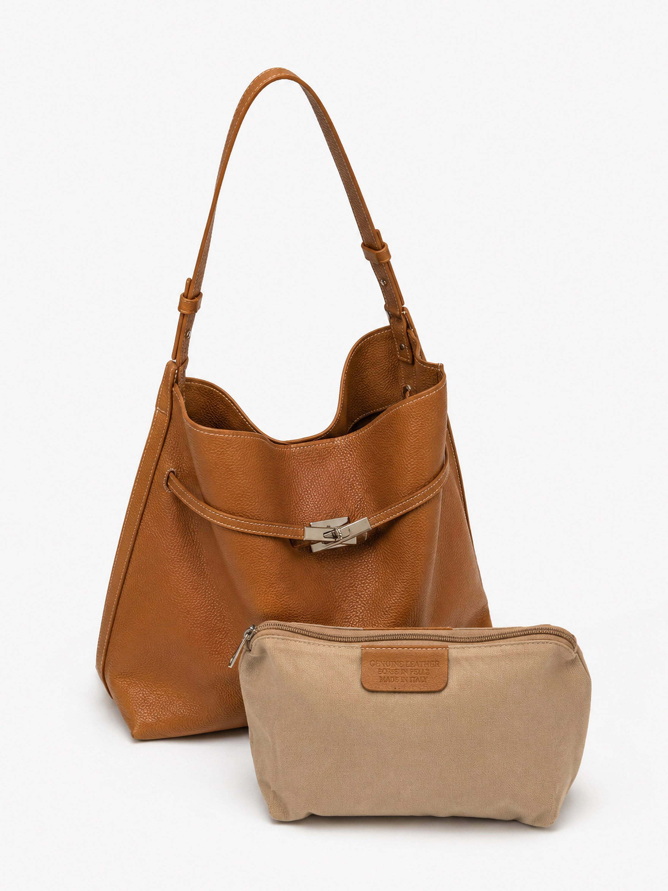 COLLEZIONE ALESSANDRO Schultertasche »Milano« aus softem Leder, Made in Italy