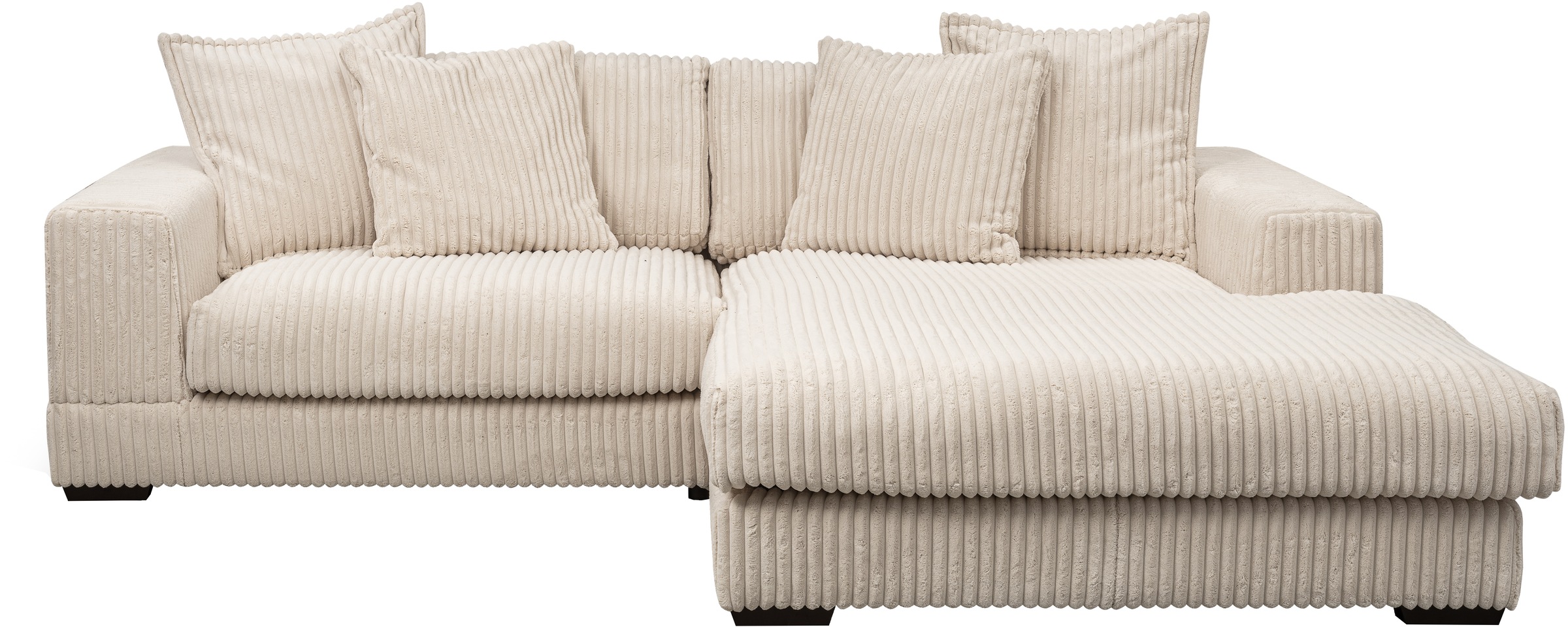 WERK2 Ecksofa »Eldorado L-Form«, Design Ecksofa, besonders weicher Sitzkomfort, extra breite Ottomane