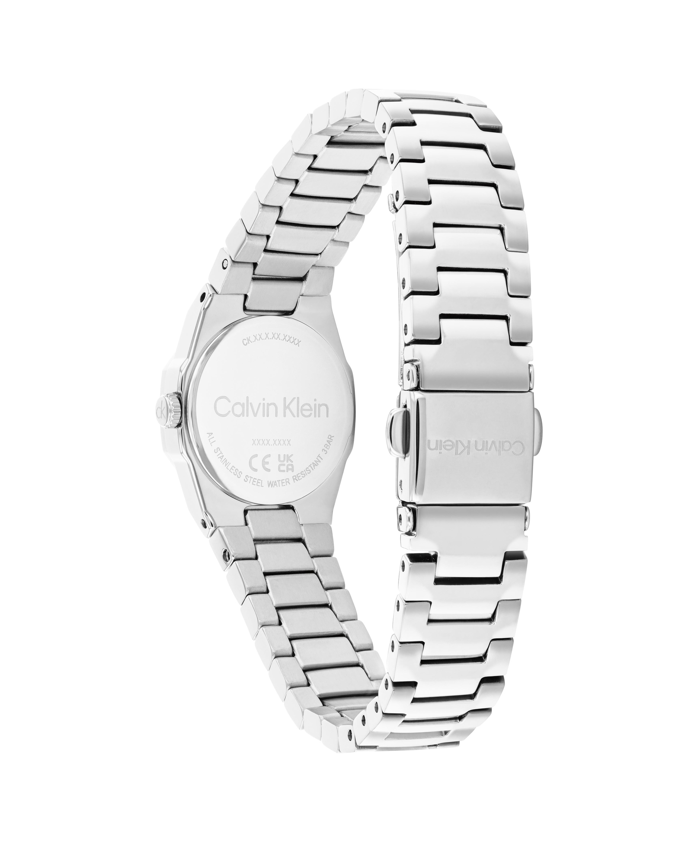 Calvin Klein Quarzuhr »Geometric Elegance« Armbanduhr, Damenuhr, Edelstahlarmband, analog