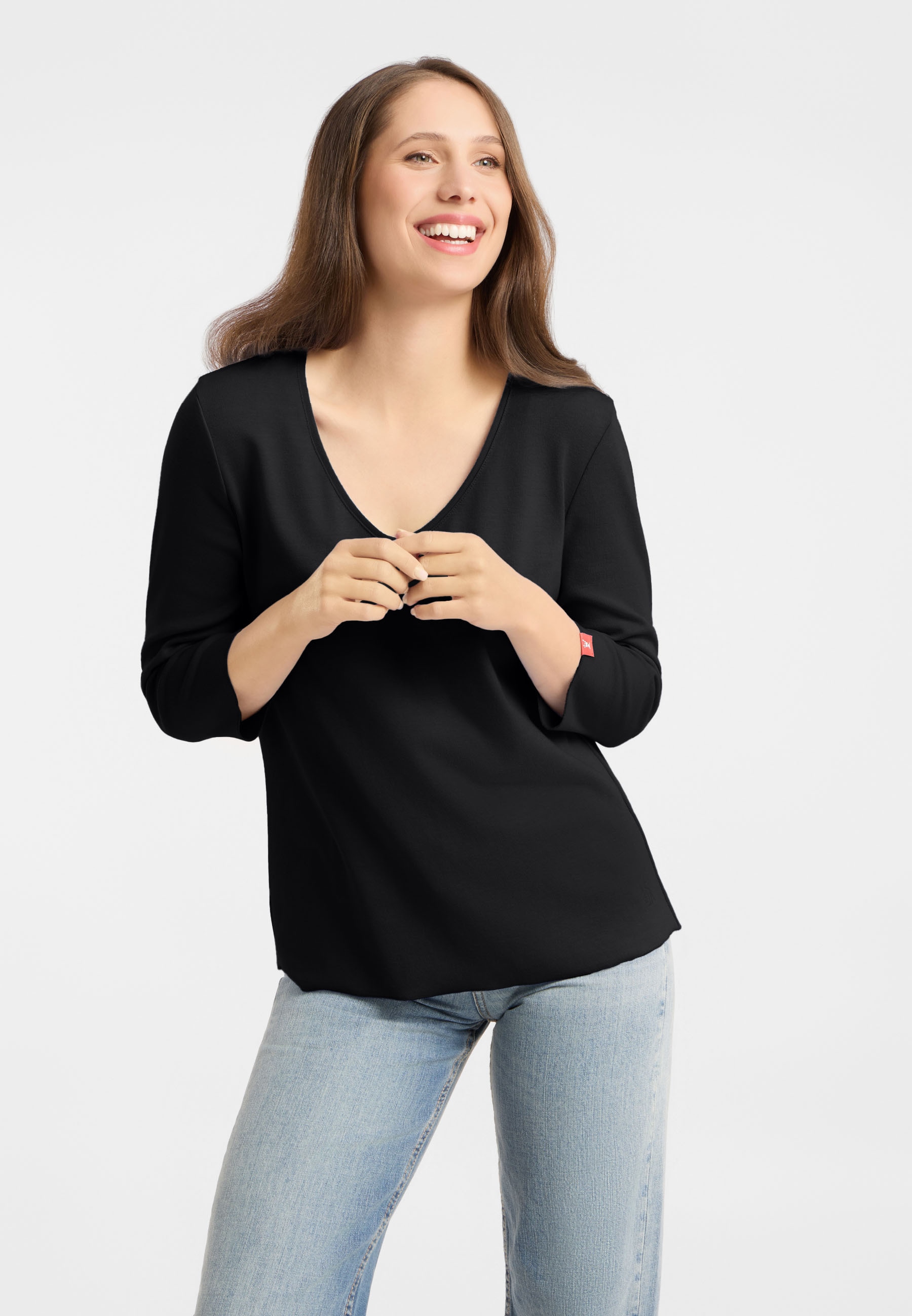 Frieda & Freddies Langarmshirt "Frieda & Freddies Shirt mit 3/4-Arm"