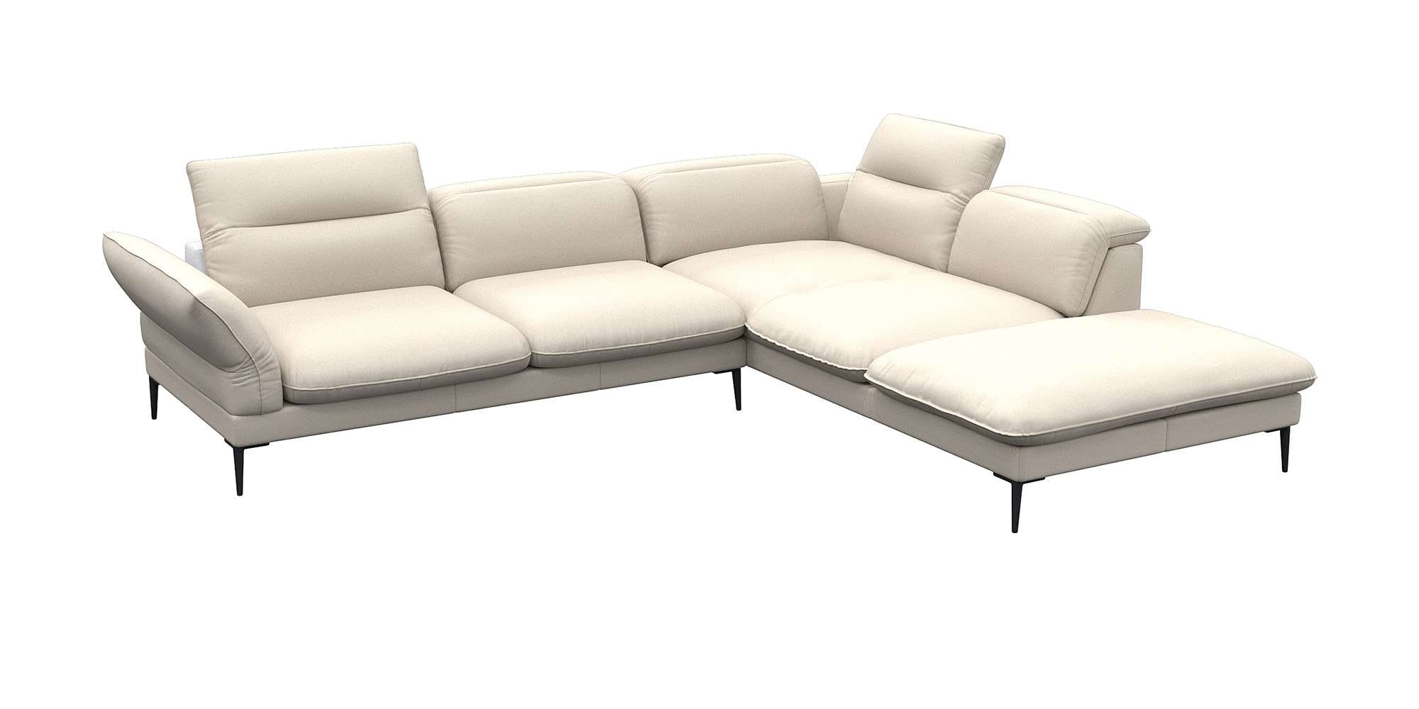 Ecksofa »Salino, Funktionssofa mit Ottomane, Relaxsofa, Ecksofa«, Sofa mit Arm- und...