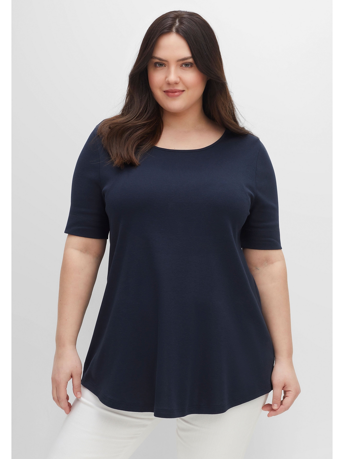 Longshirt »Große Größen«, mit abgerundetem Saum