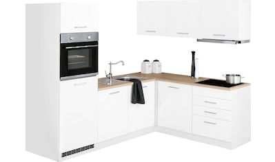 HELD MÖBEL Winkelküche »Visby«, mit E-Geräte, Winkel 240 x 180cm inkl. Kühlschrank u.... kaufen