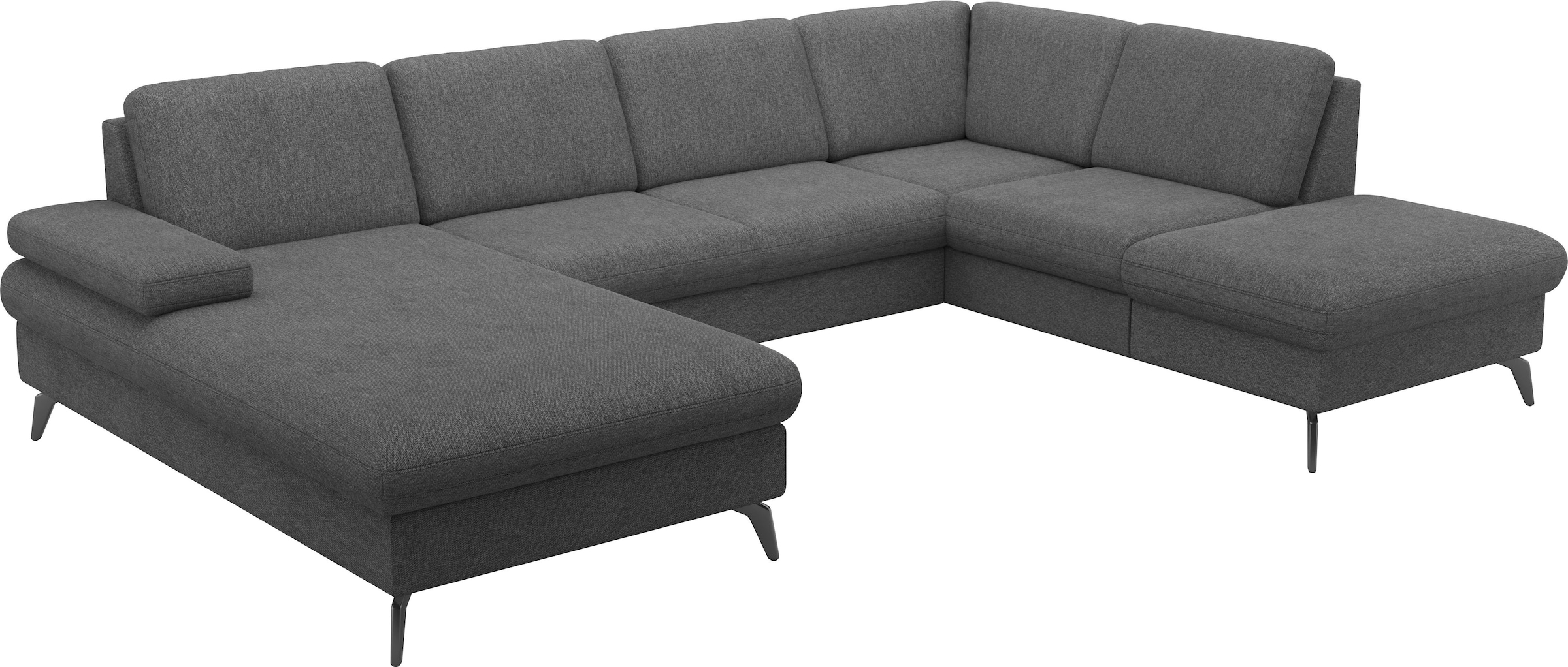 sit&more Wohnlandschaft »Morris Jubi U-Form«, inkl. Armteilfunktion und 1 Zierkissen, wahlweise mit Bettfunktion