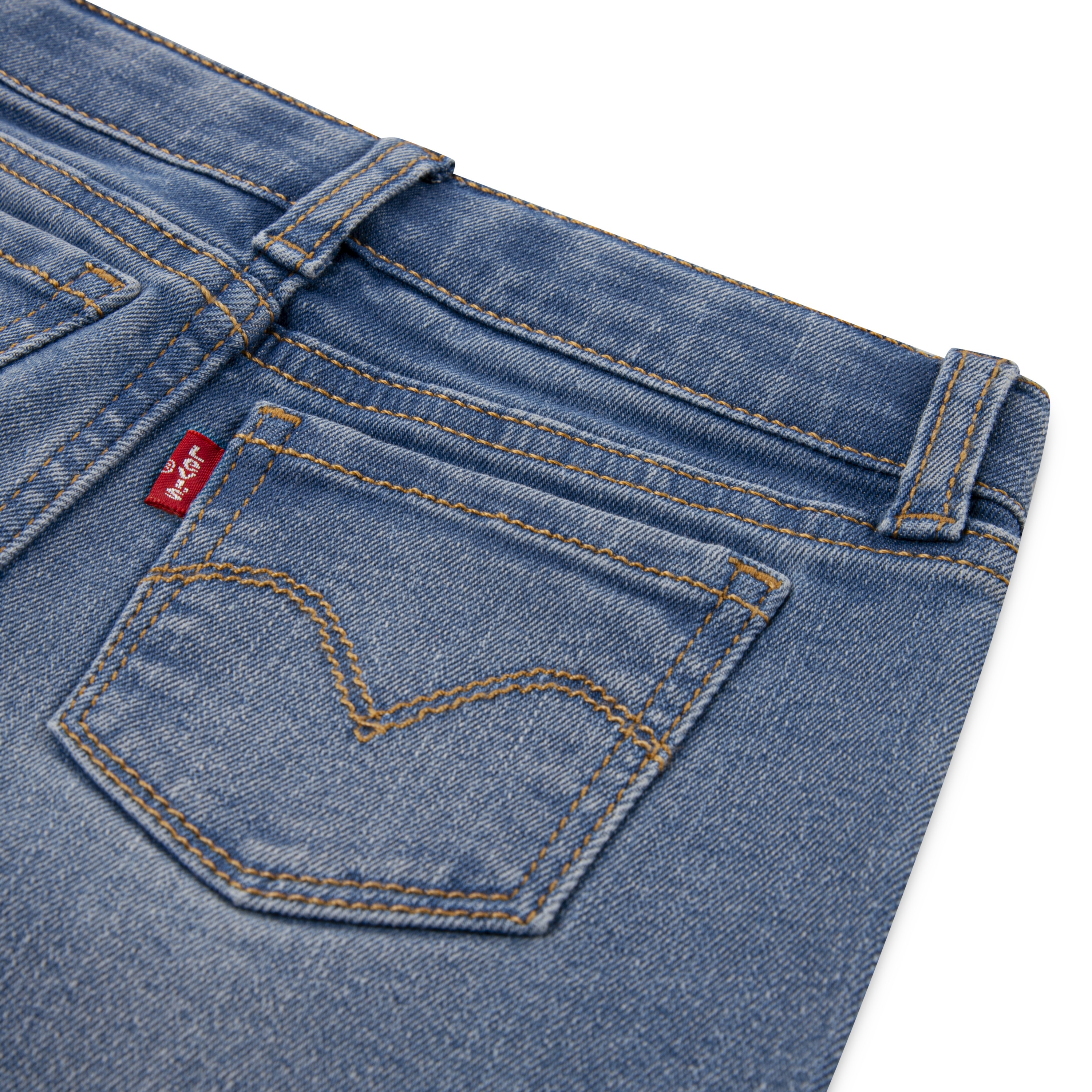 Thumbnail - Levis Kids Shirt, Hose & Jäckchen "LVG JACKET TEE,WIDE JEANS" Set, 3 Stk. tlg. Trend Denim, for Girls