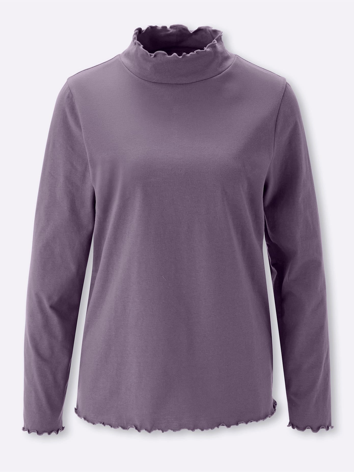 Classic Basics Langarmshirt "Stehkragen-Shirt" 1