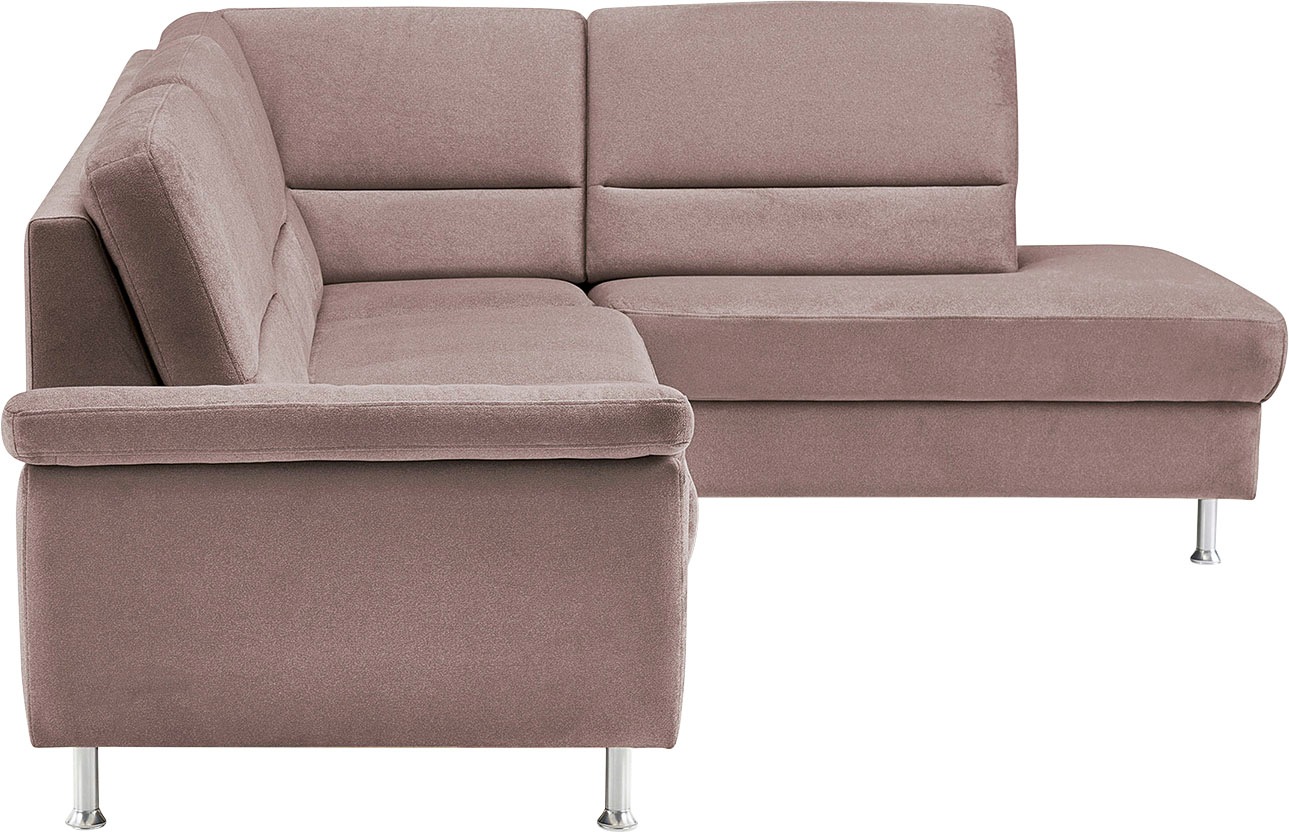 CALIZZA INTERIORS Ecksofa »Onyx«, Ottomane links oder rechts, wahlweise mit  Bettfunktion, Breite 257 cm bestellen | BAUR