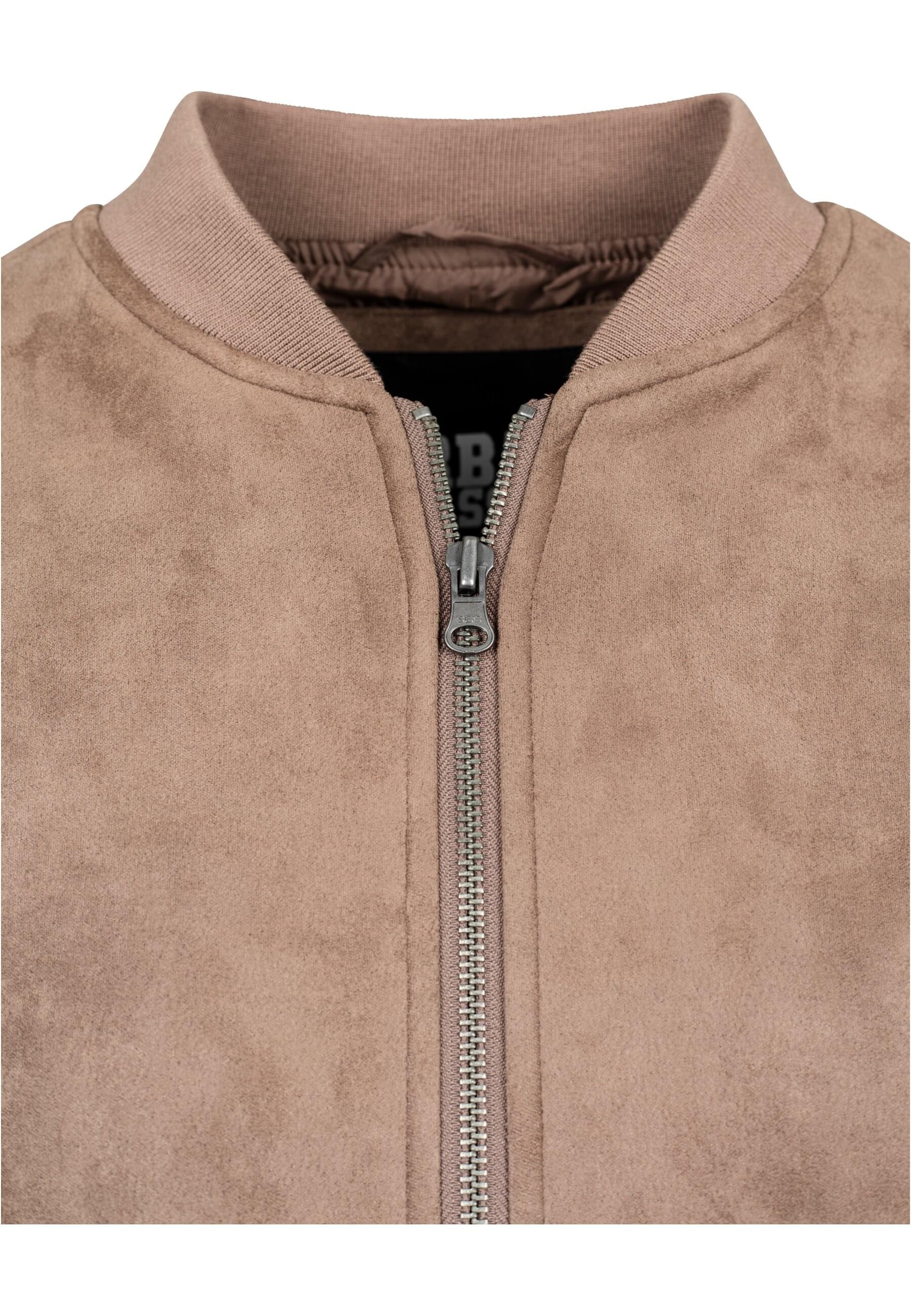 URBAN CLASSICS Bomberjacke »Urban Classics Damen Ladies Imitation Suede Bomber Jacket«, (1 St.), ohne Kapuze