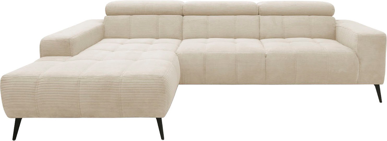DOMO collection Ecksofa "Trento L-Form, mit Kufenfuß oder Einzelfuß", wahlw günstig online kaufen