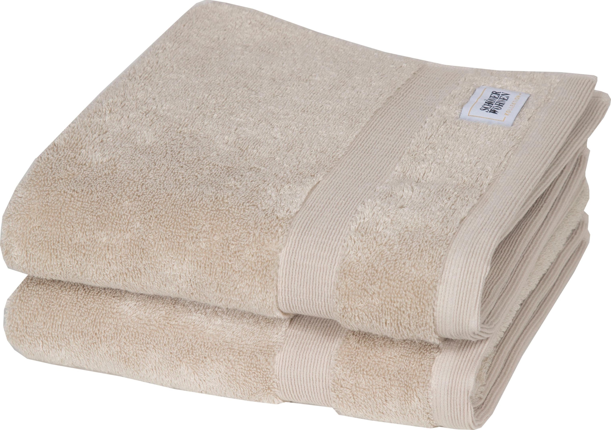 SCHÖNER WOHNEN-Kollektion Handtücher »Cuddly«, (2 St.), | schnell bestellen Airtouch-Qualität trocknende BAUR