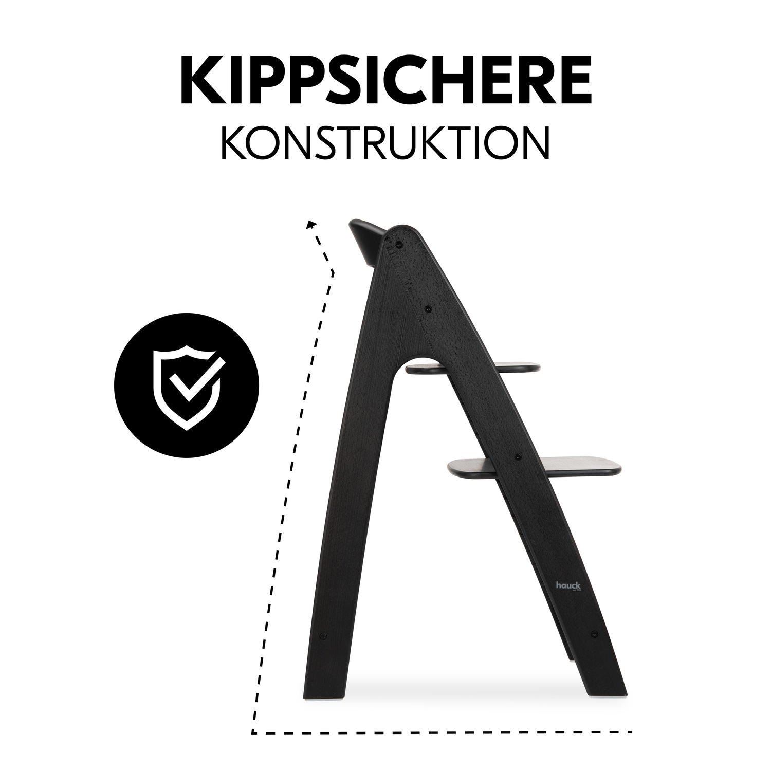 Hauck Hochstuhl »Arketa, Beech Blackwashed«, mitwachsend; FSC® - schützt Wald - weltweit